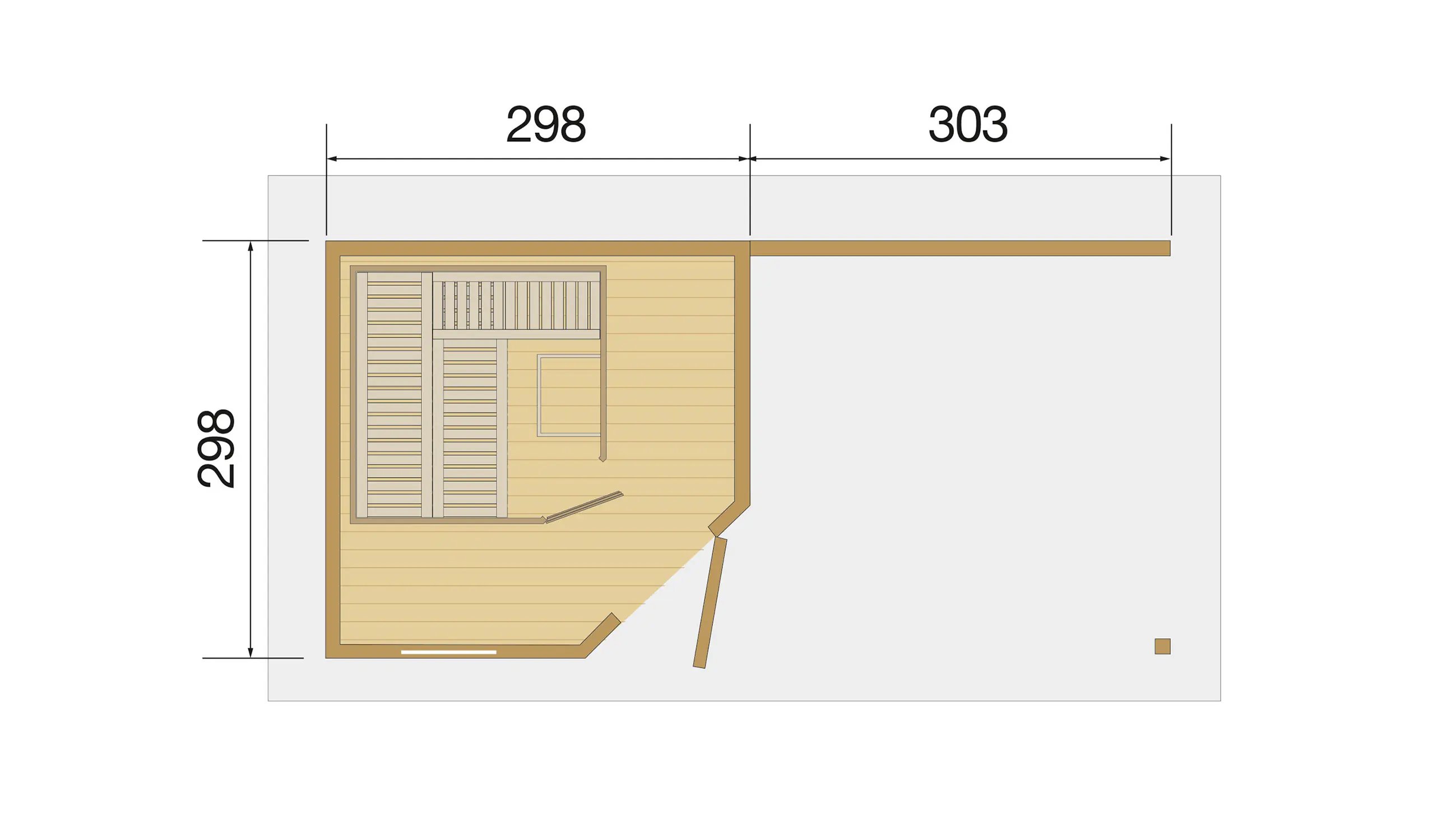 Weka Gartensauna Salo 17,91 m² grau Weka Gartensauna Salo 17,91 m² grau