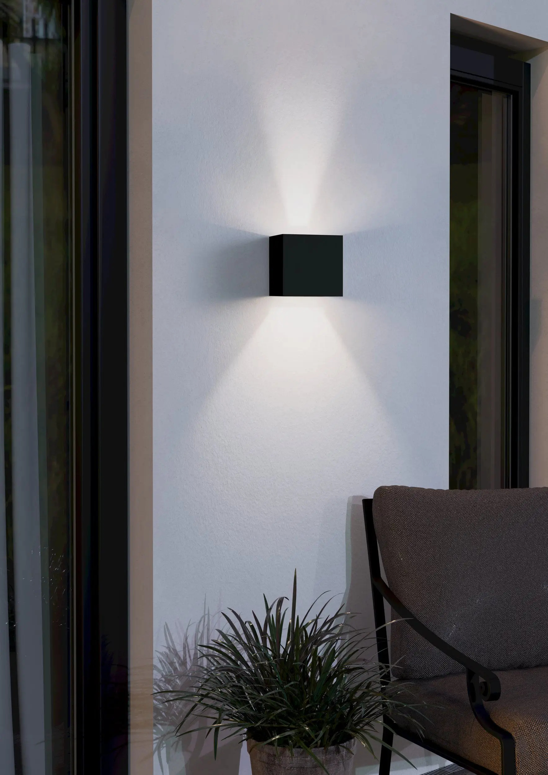 Eglo LED Außenwandleuchte Barcarola-E 4,5 W, Kunststoff, schwarz