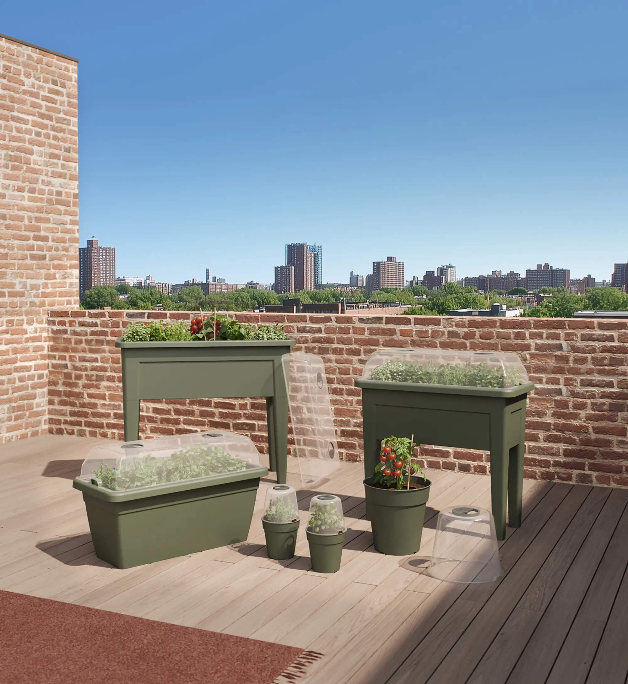 Artevasi Pflanzkasten Venezia Xl Kunststoff anthrazit matt 60 x 30 x 27 cm 