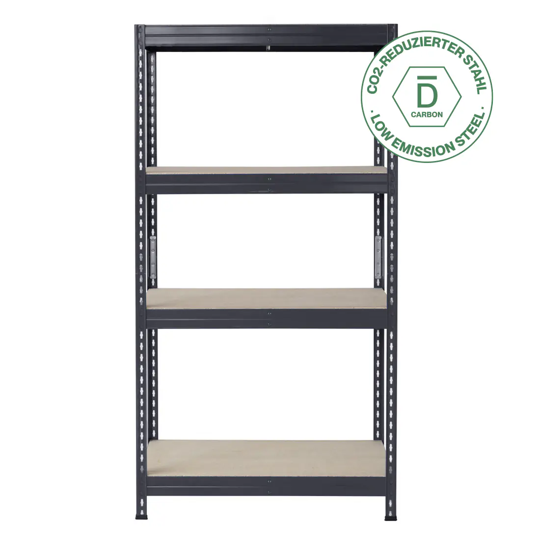 Ar Shelving Schwerlastregal Rivet 192 x 100 cm 4 Böden 1000 kg