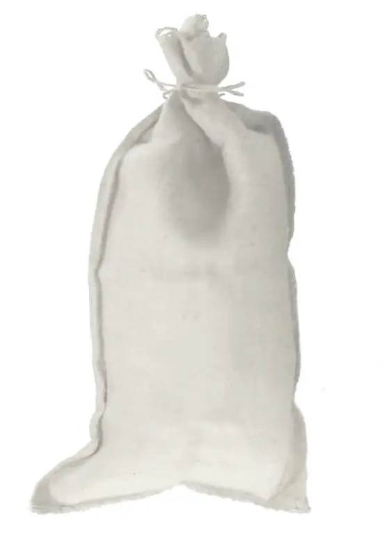 Gewebesack Sandsack 60 x 30 cm weiß mit Band zum Verschließen