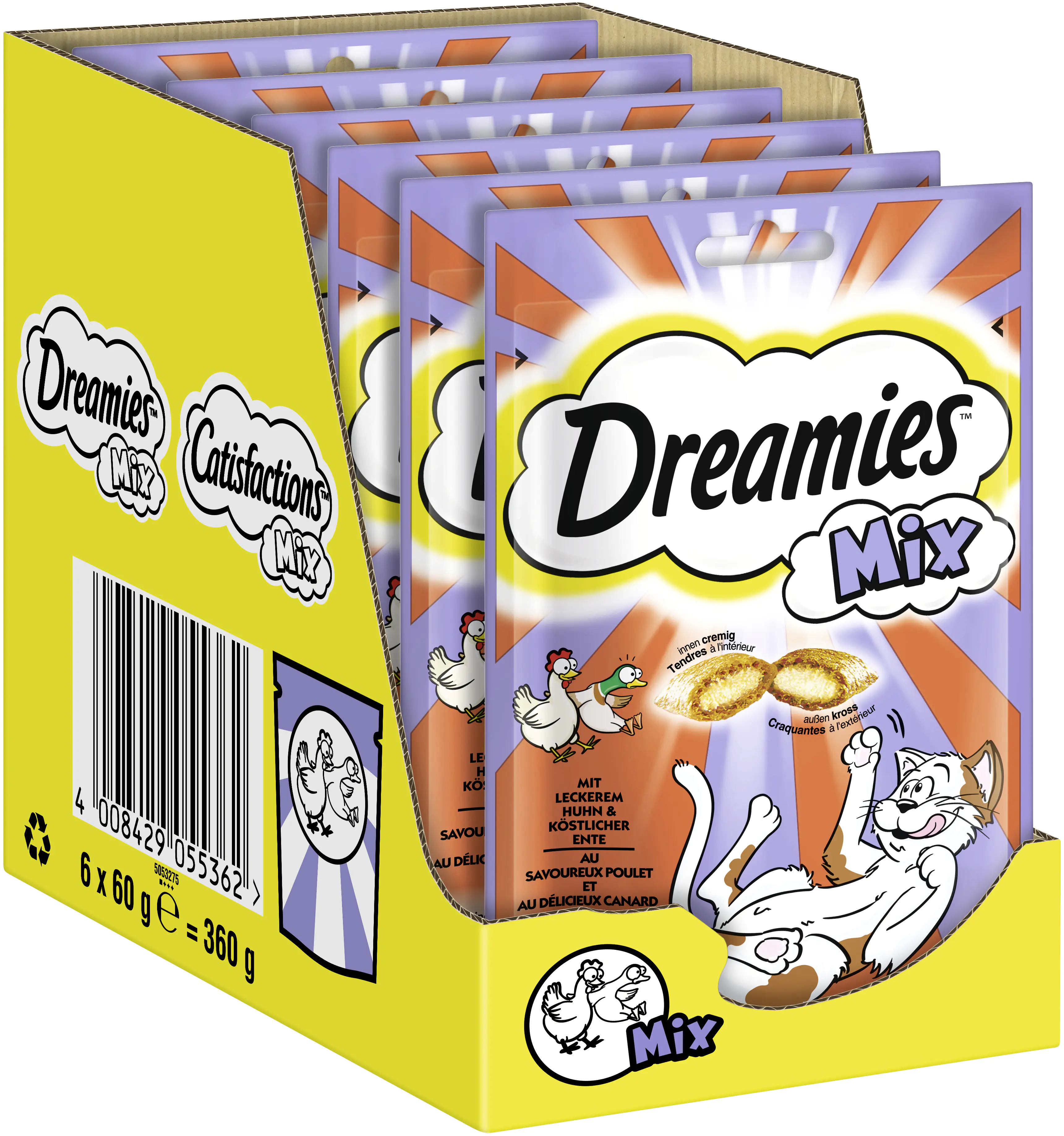 Dreamies Katzensnacks Huhn und Ente 60 g Dreamies Katzensnacks Huhn und Ente 60 g