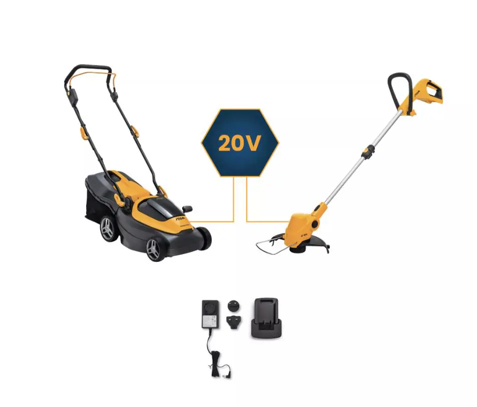 Stiga Akku-Rasenmäher Collector 136e & Akku-Rasentrimmer GT 100e Set inkl. 2 Akkus Promo Bundle