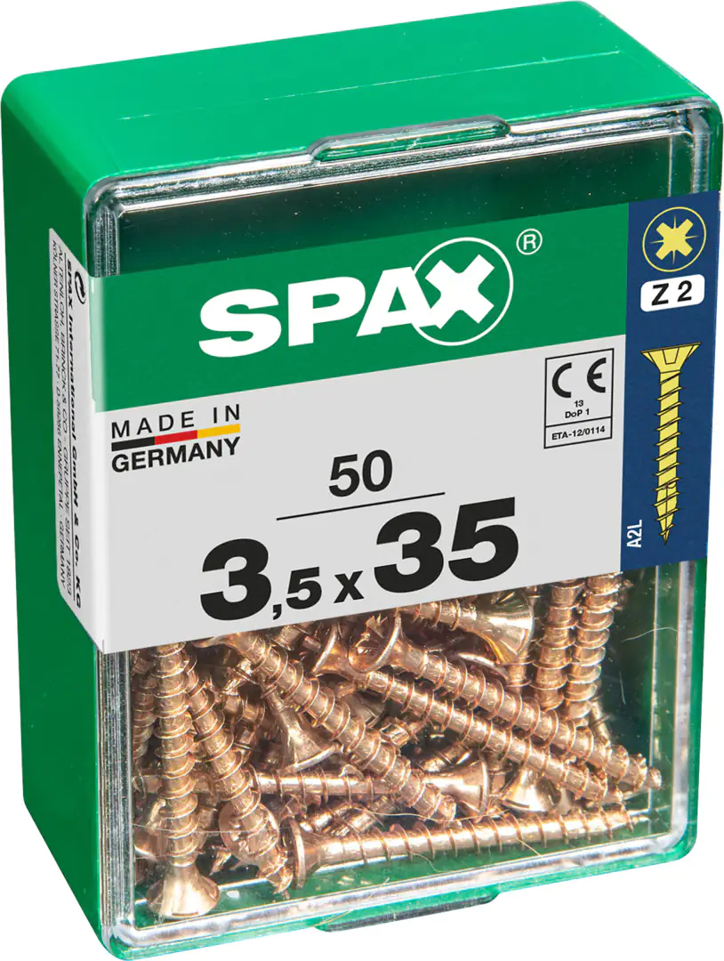 Spax Universalschrauben 3.5 x 35 mm PZ 2 - 50 Stk.