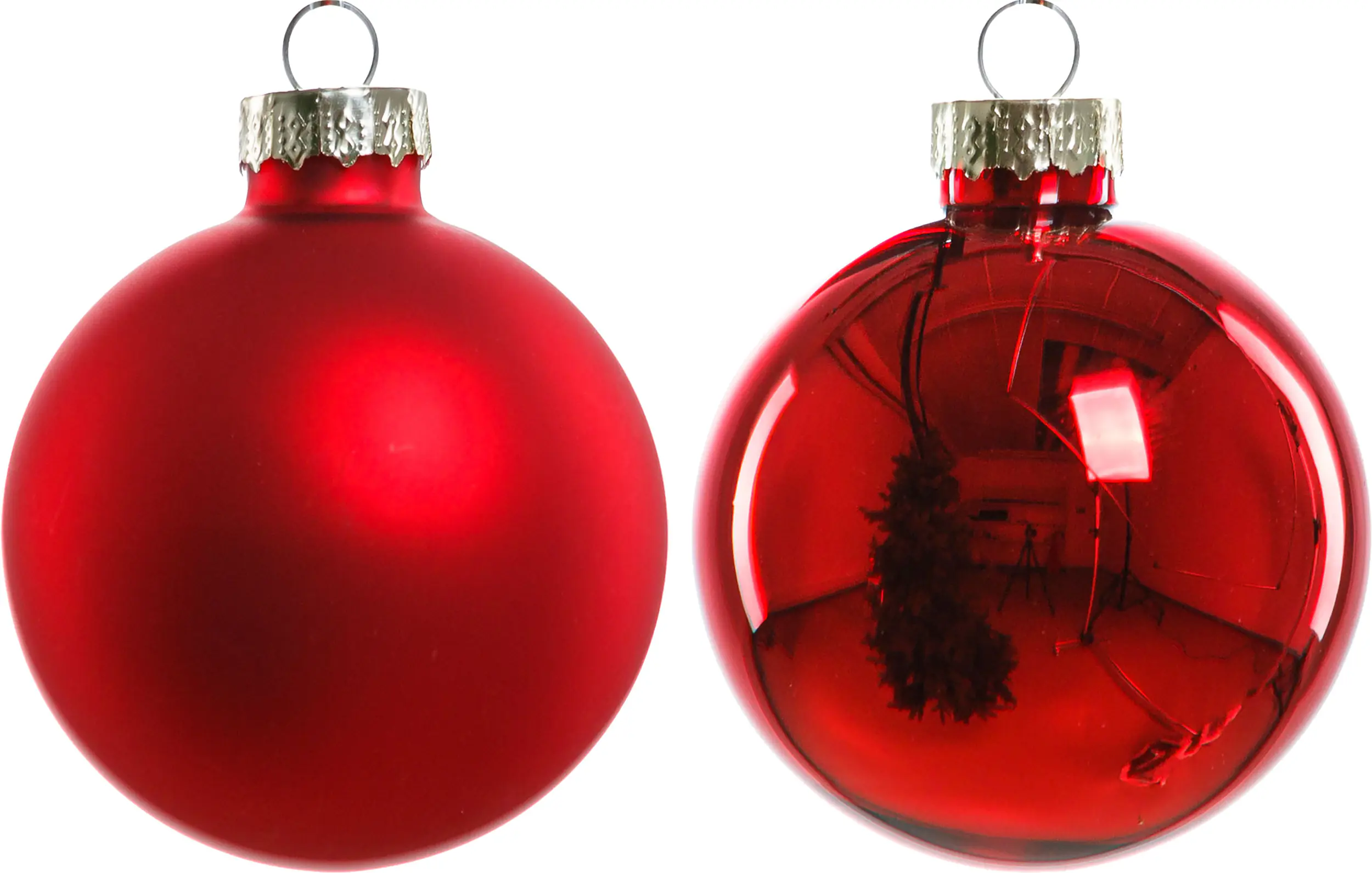 TrendLine Weihnachtskugeln aus Glas Ø 6 cm rot 20 Stück