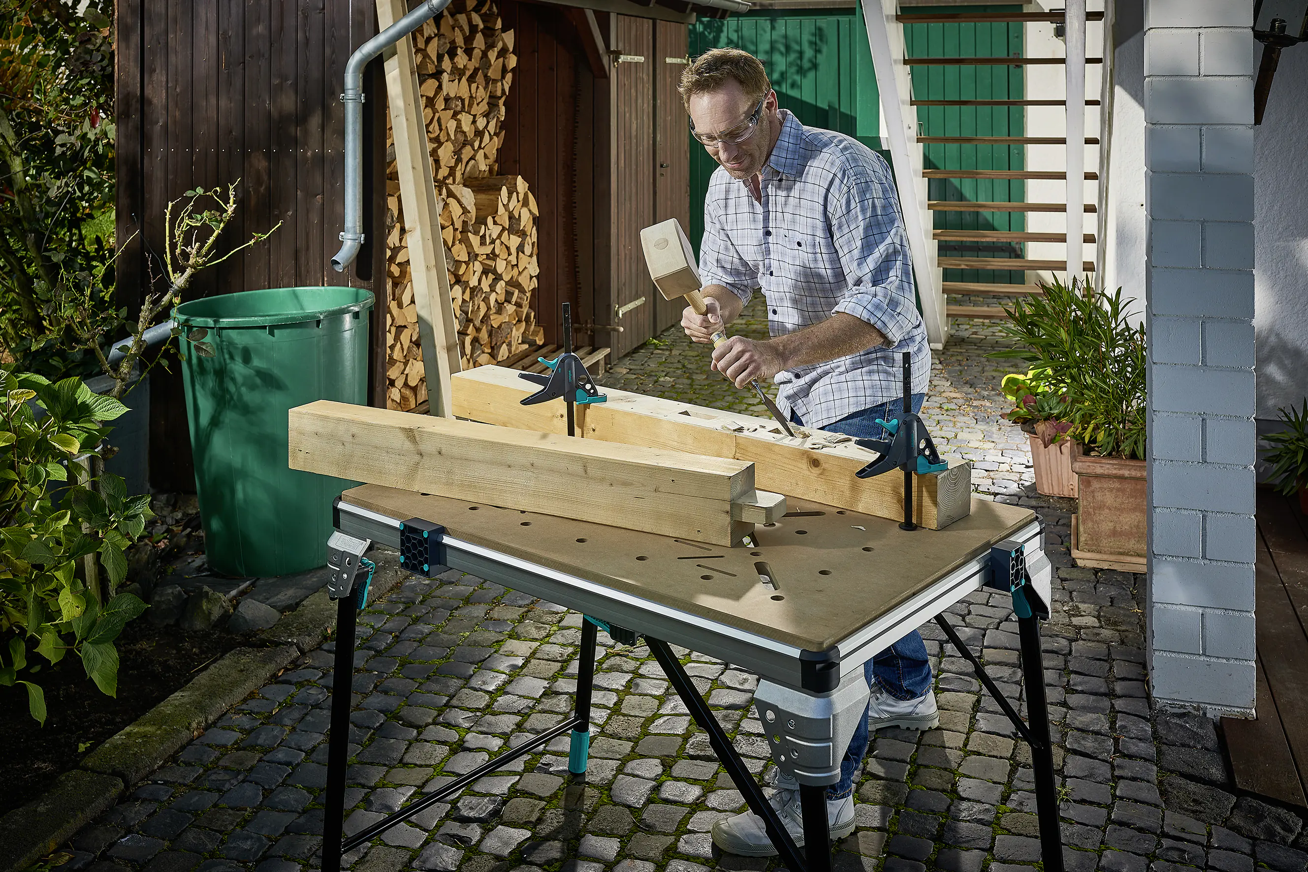 Wolfcraft Arbeitstisch Master work 1600 bis 120 kg Wolfcraft Arbeitstisch Master work 1600 bis 120 kg