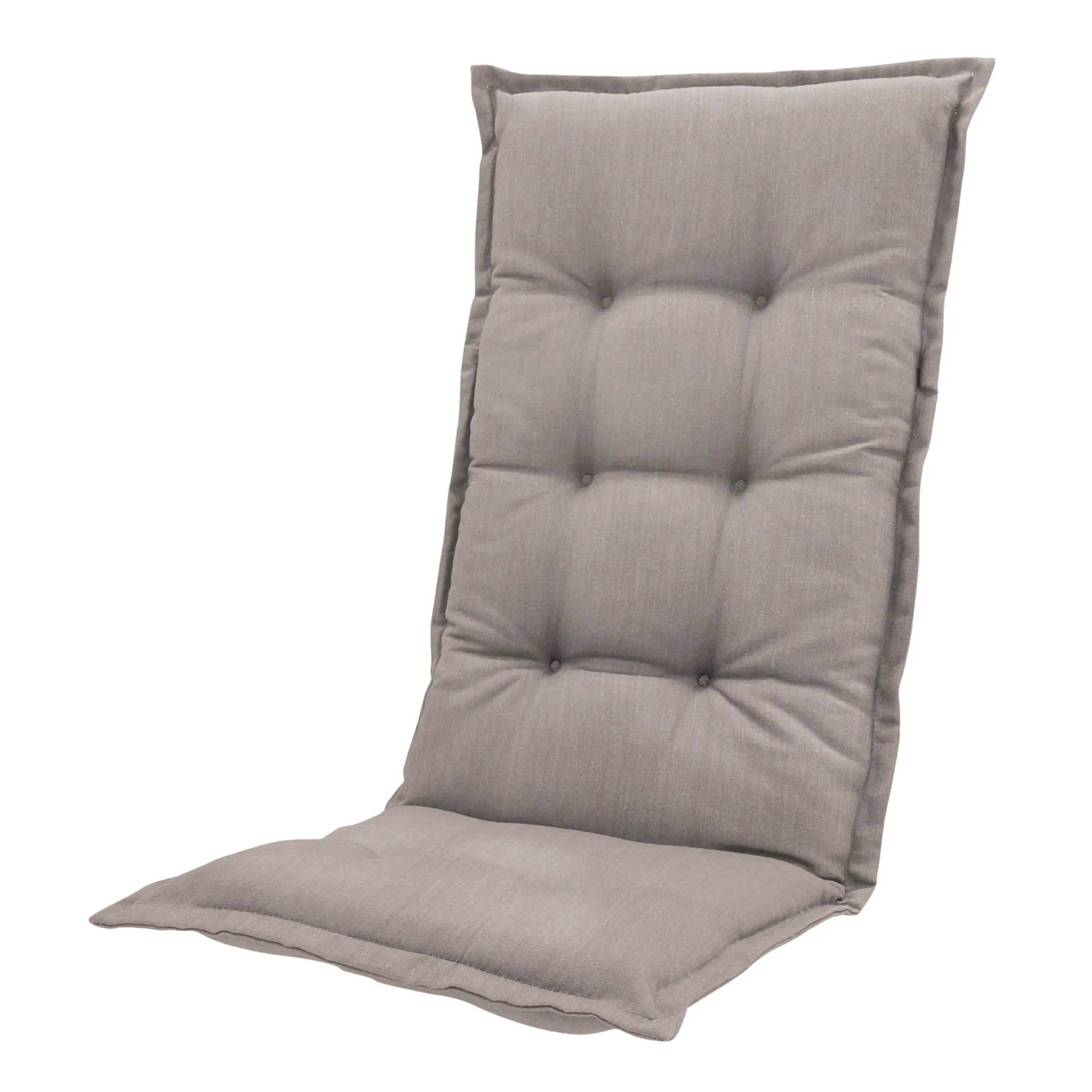 Madison Hochlehner-Auflage Basic taupe 123 x 50 cm 4er-Set