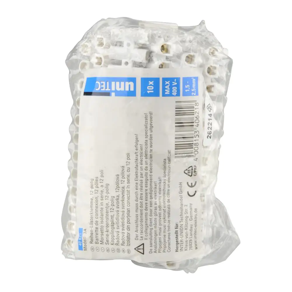 Lüsterklemme 12pol 1,5-2,5mm² 10x