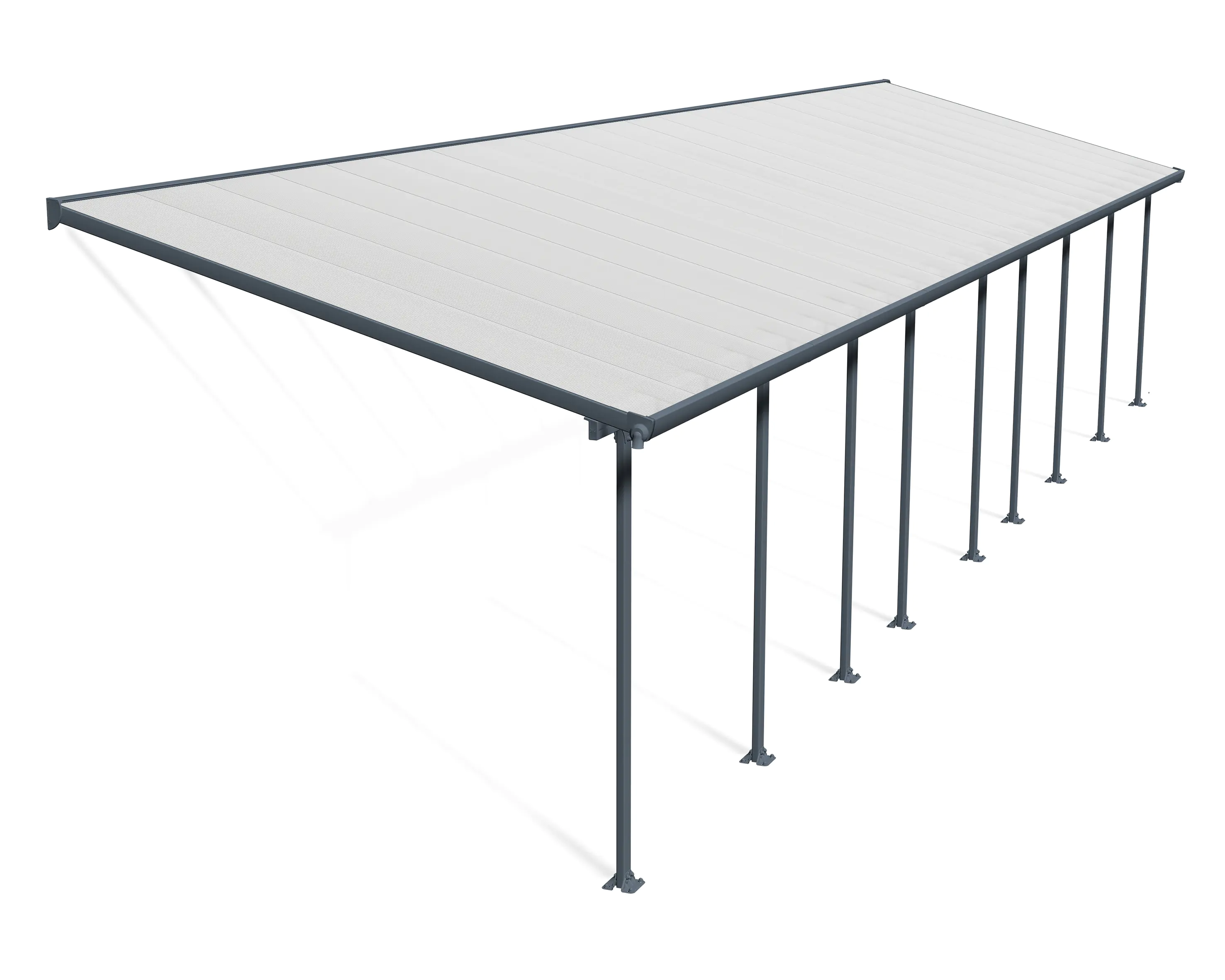 Canopia Terrassendach 1340 x 300 cm grau