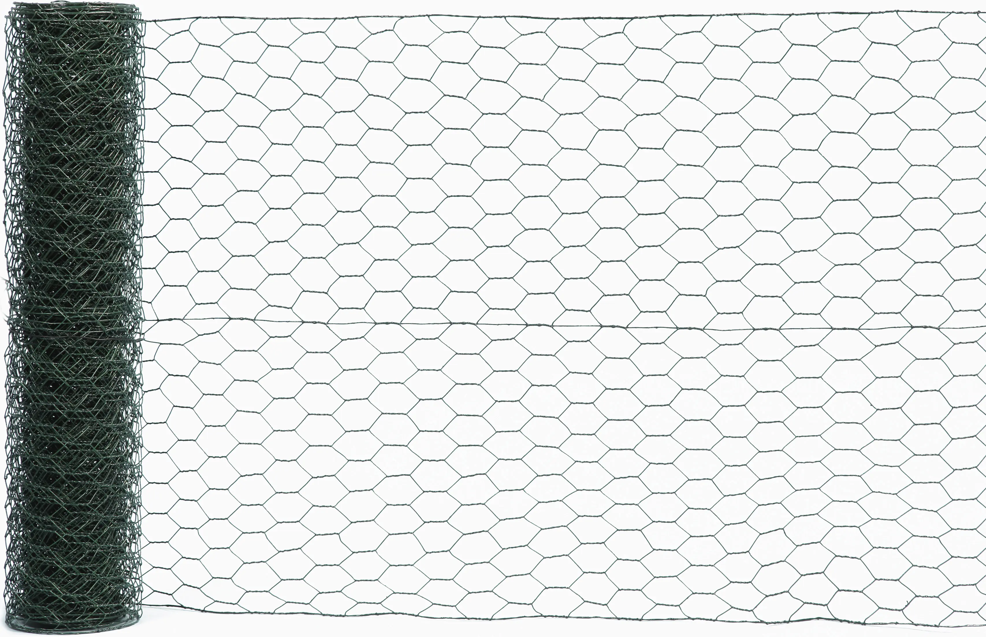Floraworld Maschendraht-Zaun 25 x 1 m 25 mm Maschenweite moosgrün
