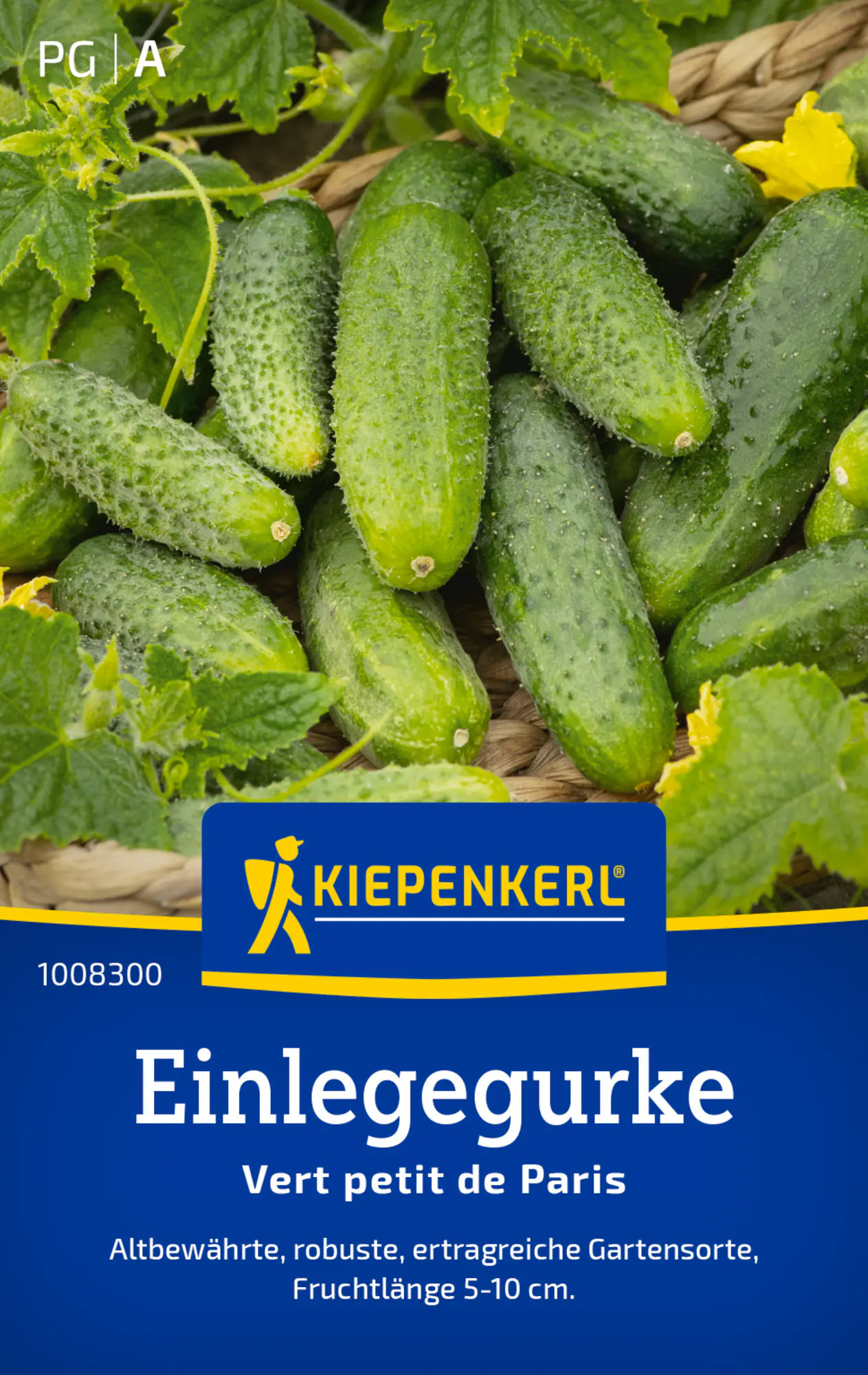 Kiepenkerl Saatgut Einlegegurken Vert petit de Paris für ca. 50 Pflanzen