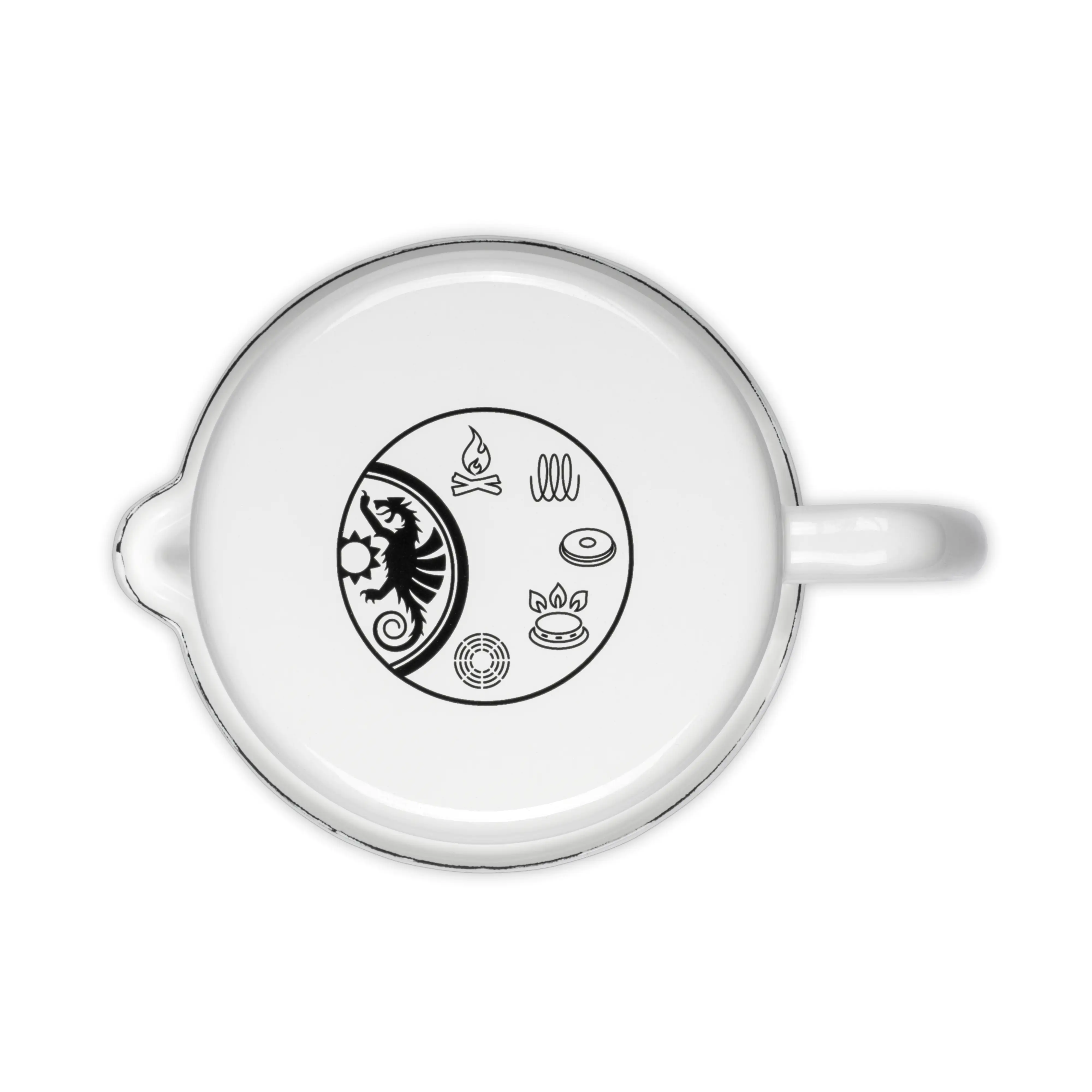 Petromax Milchtopf Emaille 1,4 Liter weiss