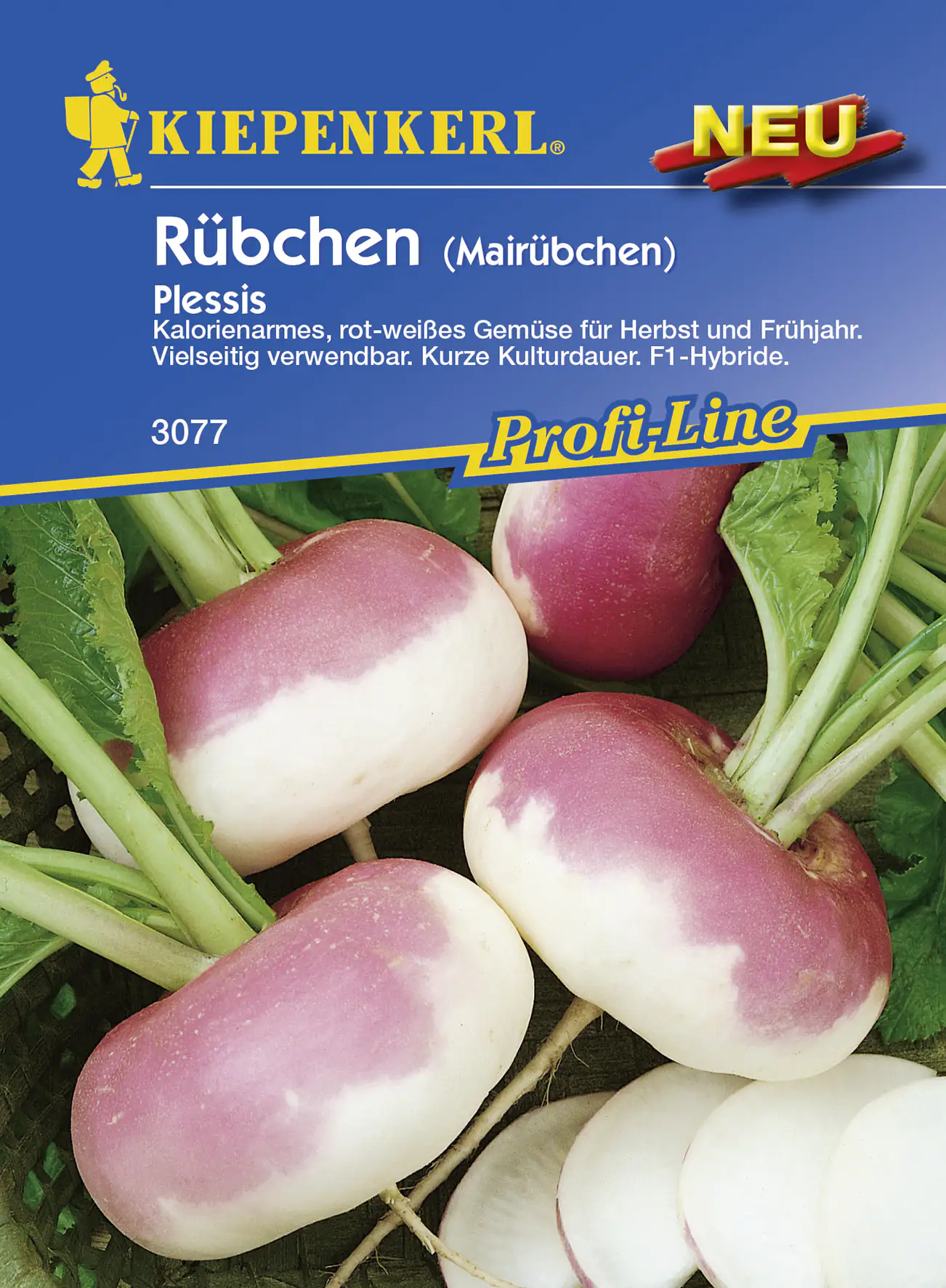 Kiepenkerl Rübchen Plessis Brassica rapa, Inhalt: ca. 100 Pflanzen