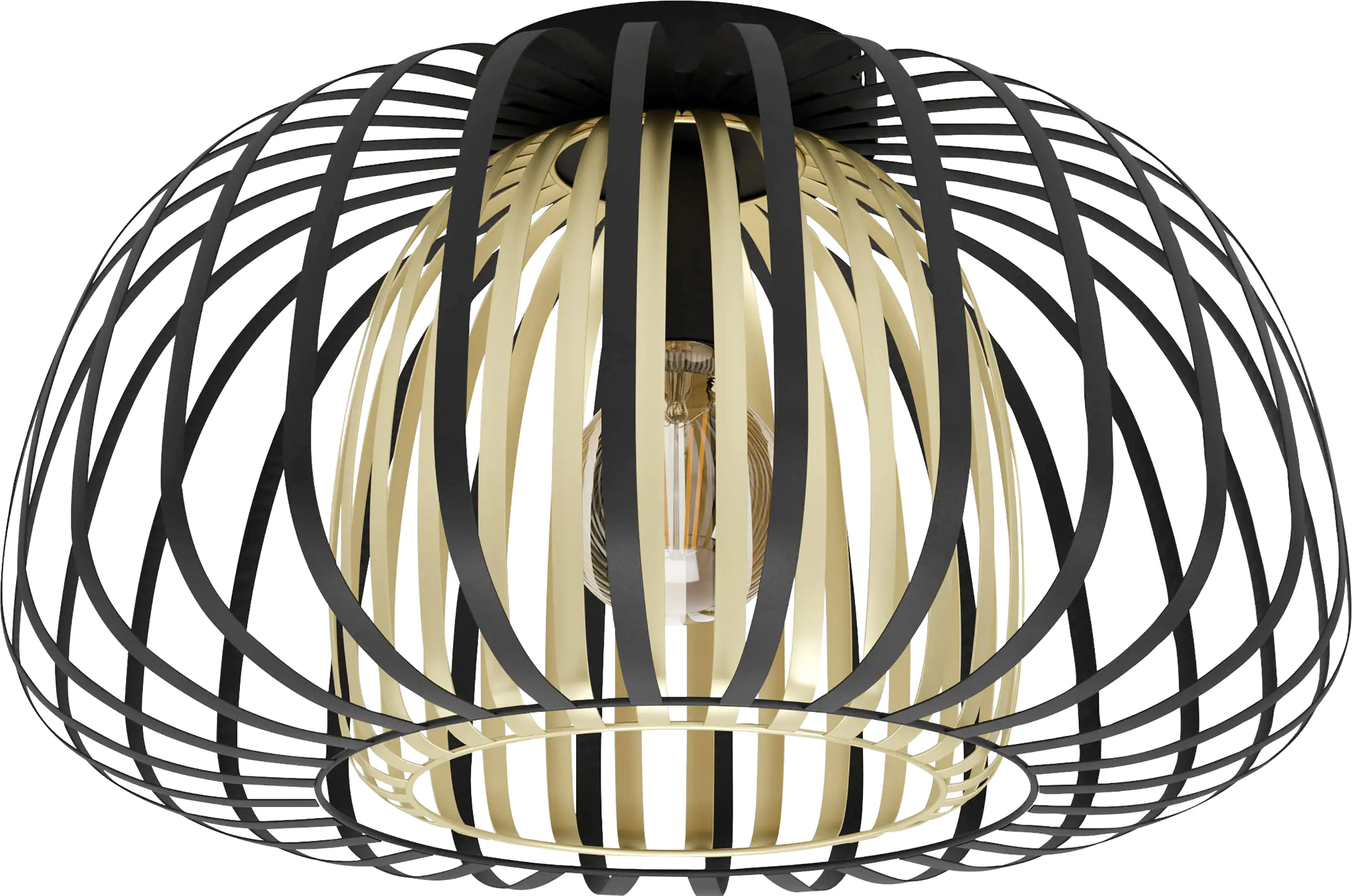 Eglo Deckenleuchte Encinitos schwarz-gold Ø 45 cm Eglo Deckenleuchte Encinitos schwarz-gold Ø 45 cm