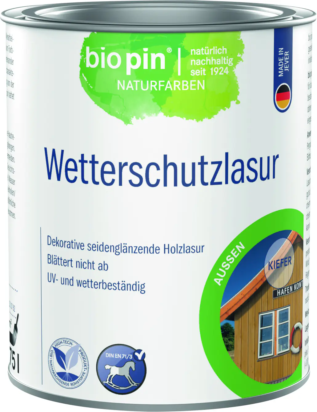 Biopin Wetterschutzlasur 750 ml kiefer