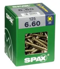 Spax Universalschrauben 6.0 x 60 mm PZ 3 - 125 Stk.