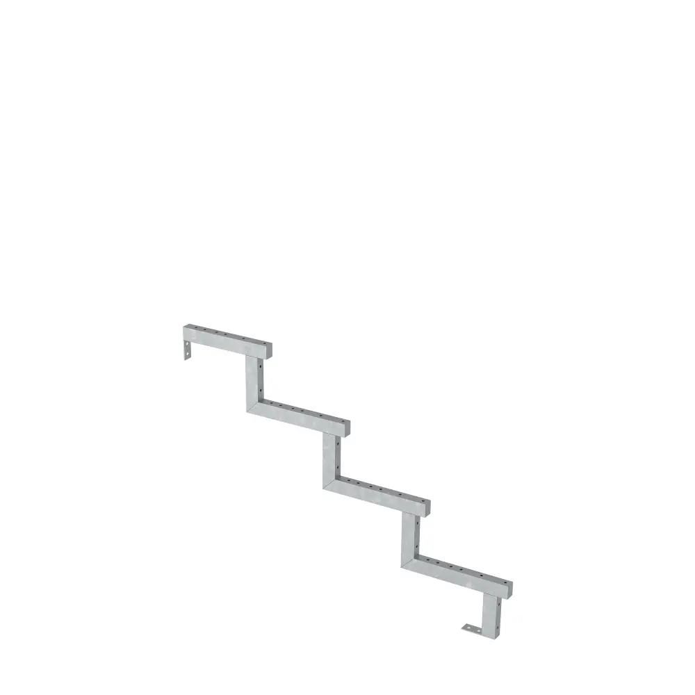 Plus Außentreppe Kiefer/Feuerverzinkt 4 Stufen 180 cm breit