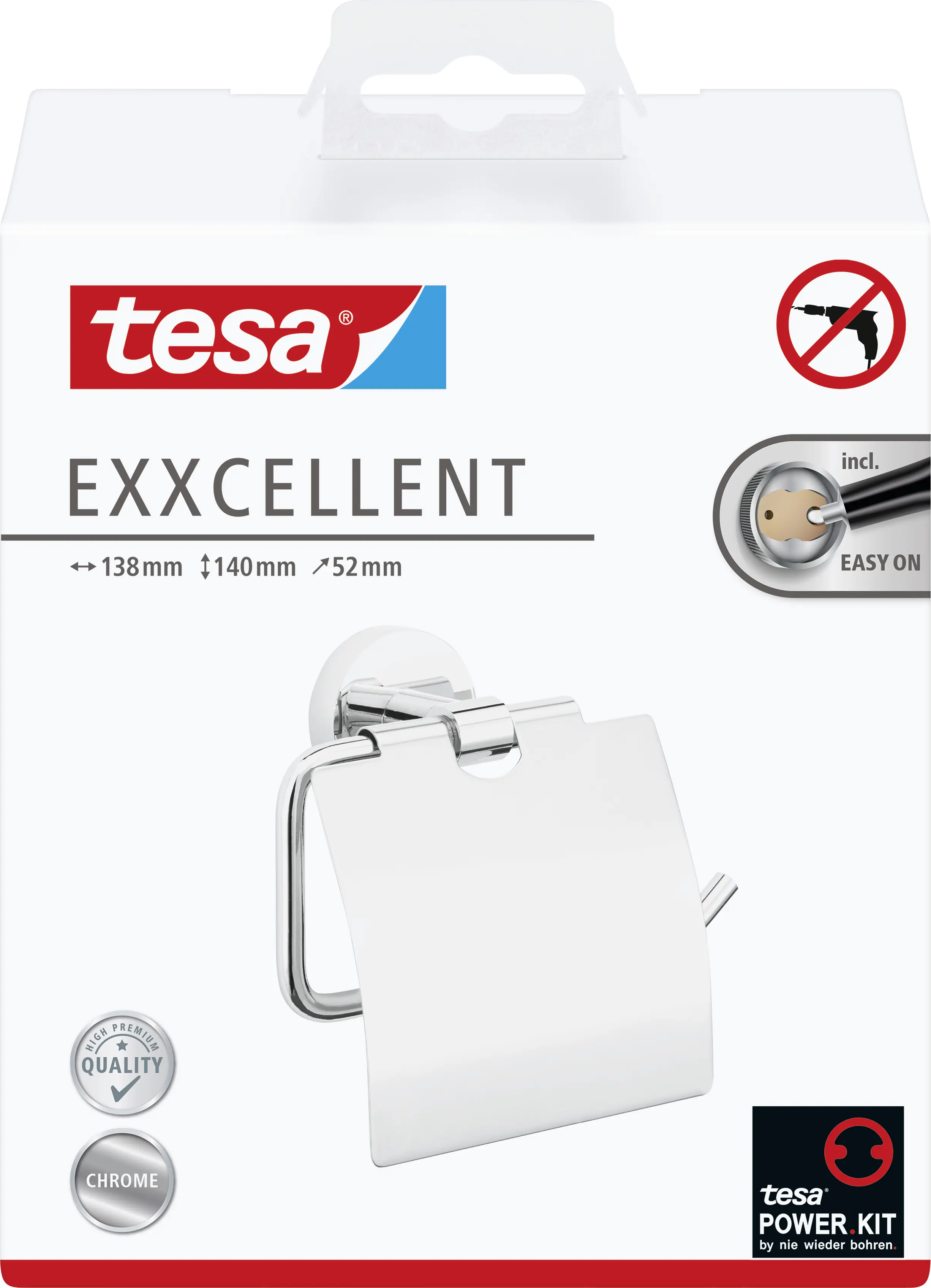 tesa Papierrollenhalter mit Deckel Exxcellent tesa Papierrollenhalter mit Deckel Exxcellent