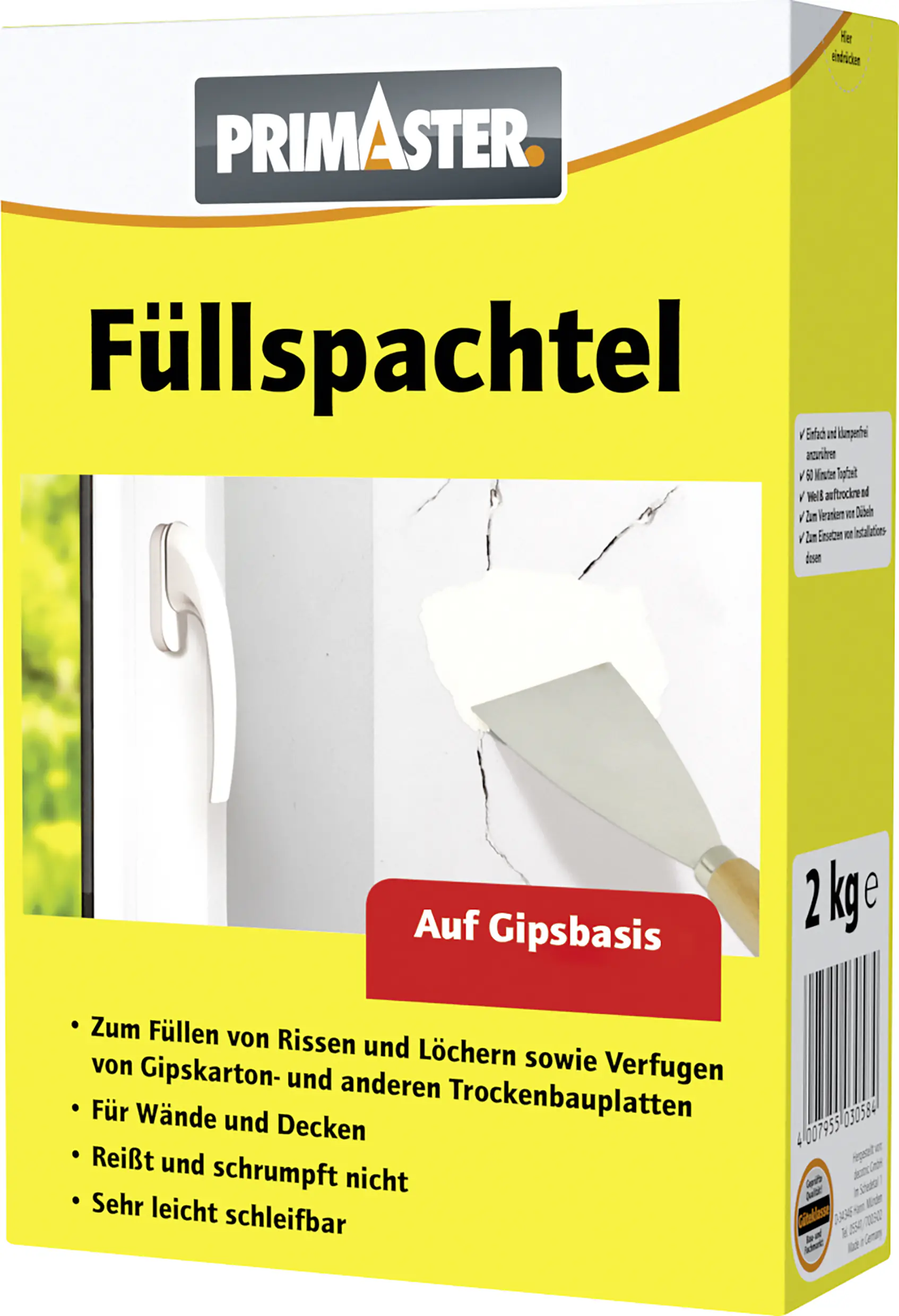 Produktbild:  Primaster Füllspachtel 2 kg