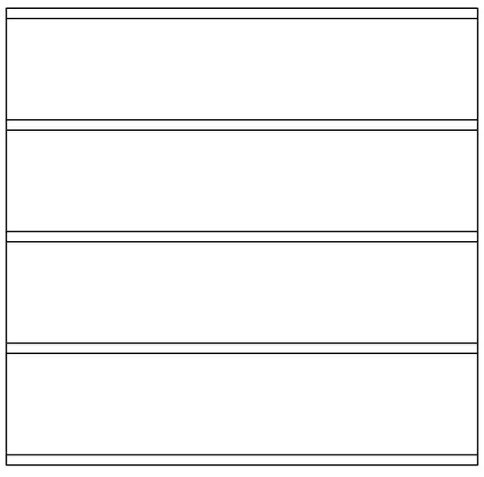 Osmo Sichtschutzelement HPL Elegance Grundelement viergeteilt, grau
