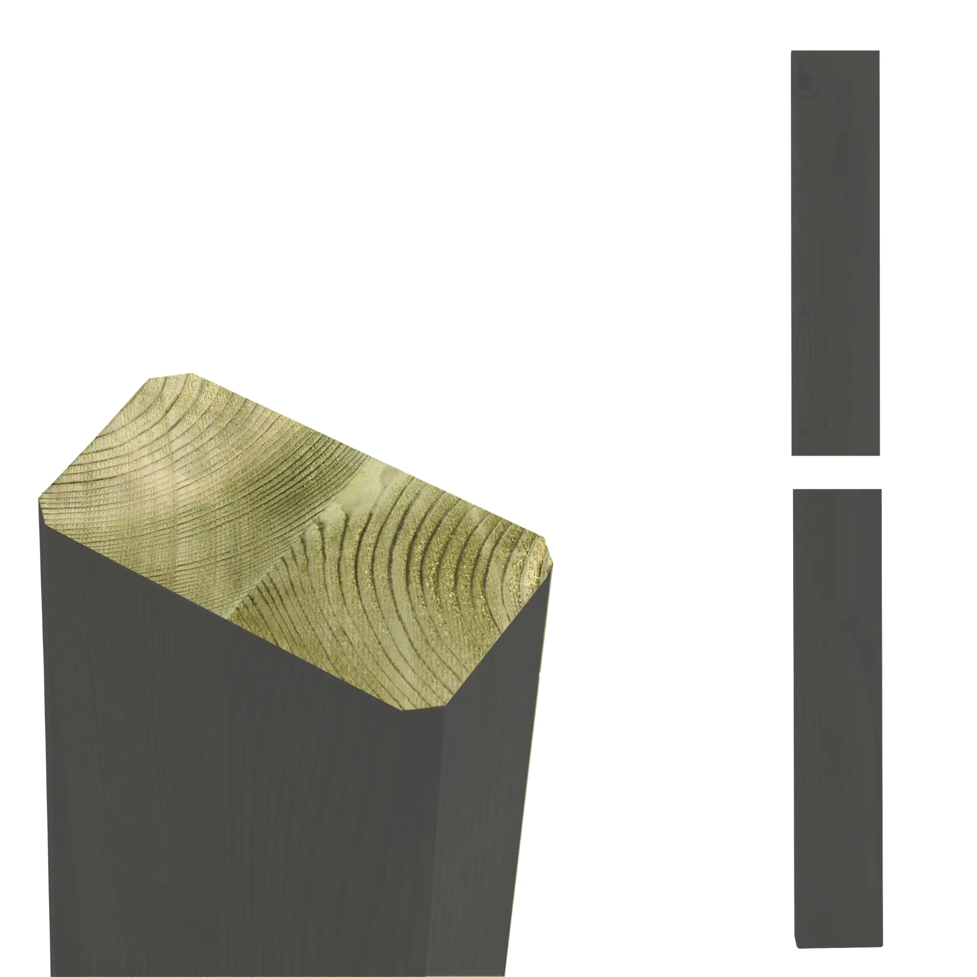 Plus Verleimte Pfosten beidseitig gerade 4,5 x 9 x 238 cm