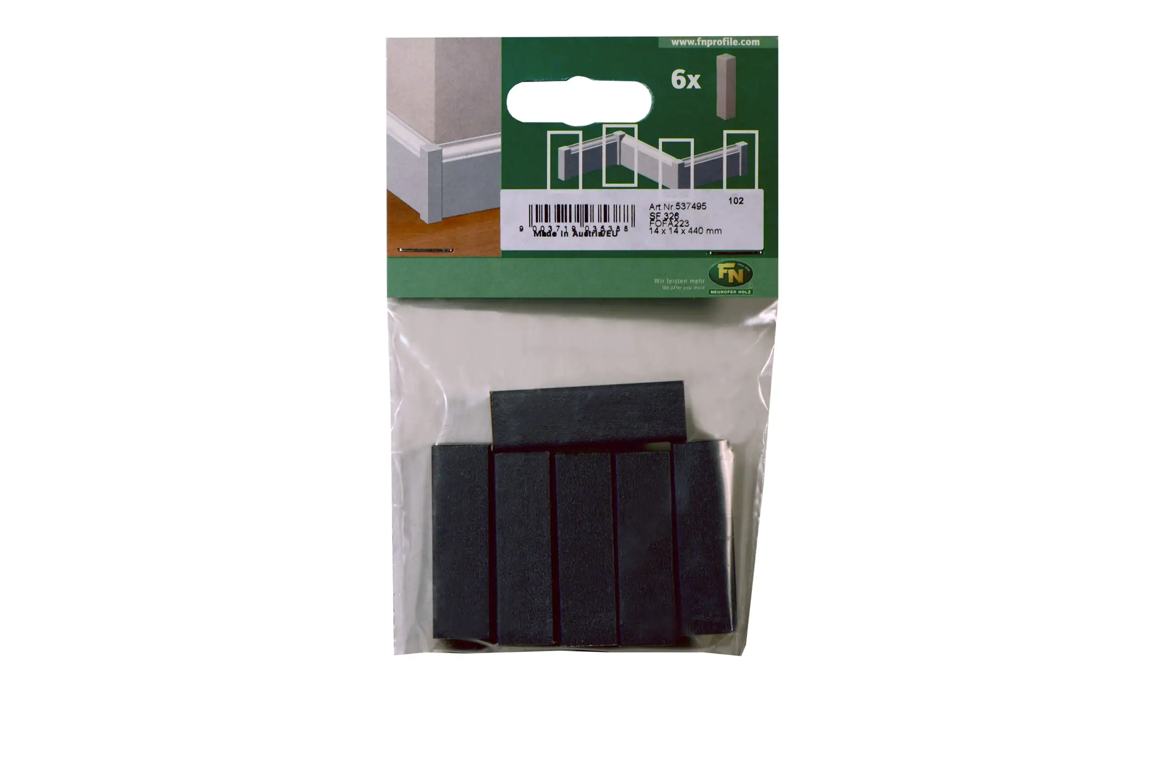 Eckenstäbchen 44 x 14 mm dunkelgrau Eckenstäbchen 44 x 14 mm dunkelgrau