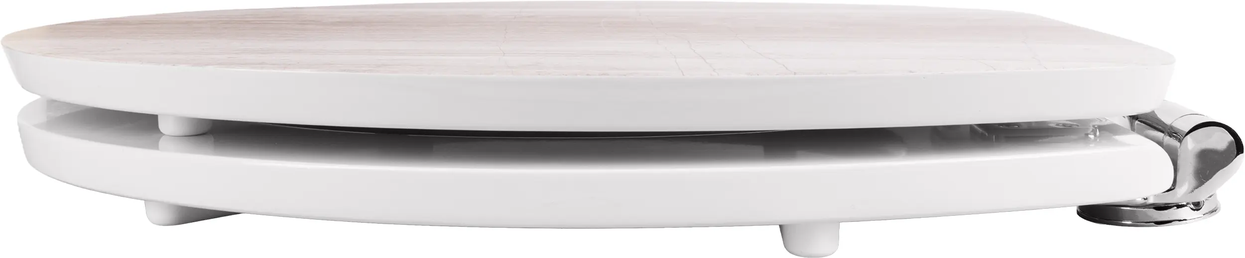 Primaster WC-Deckel mit Absenkautomatik White Wood weiß