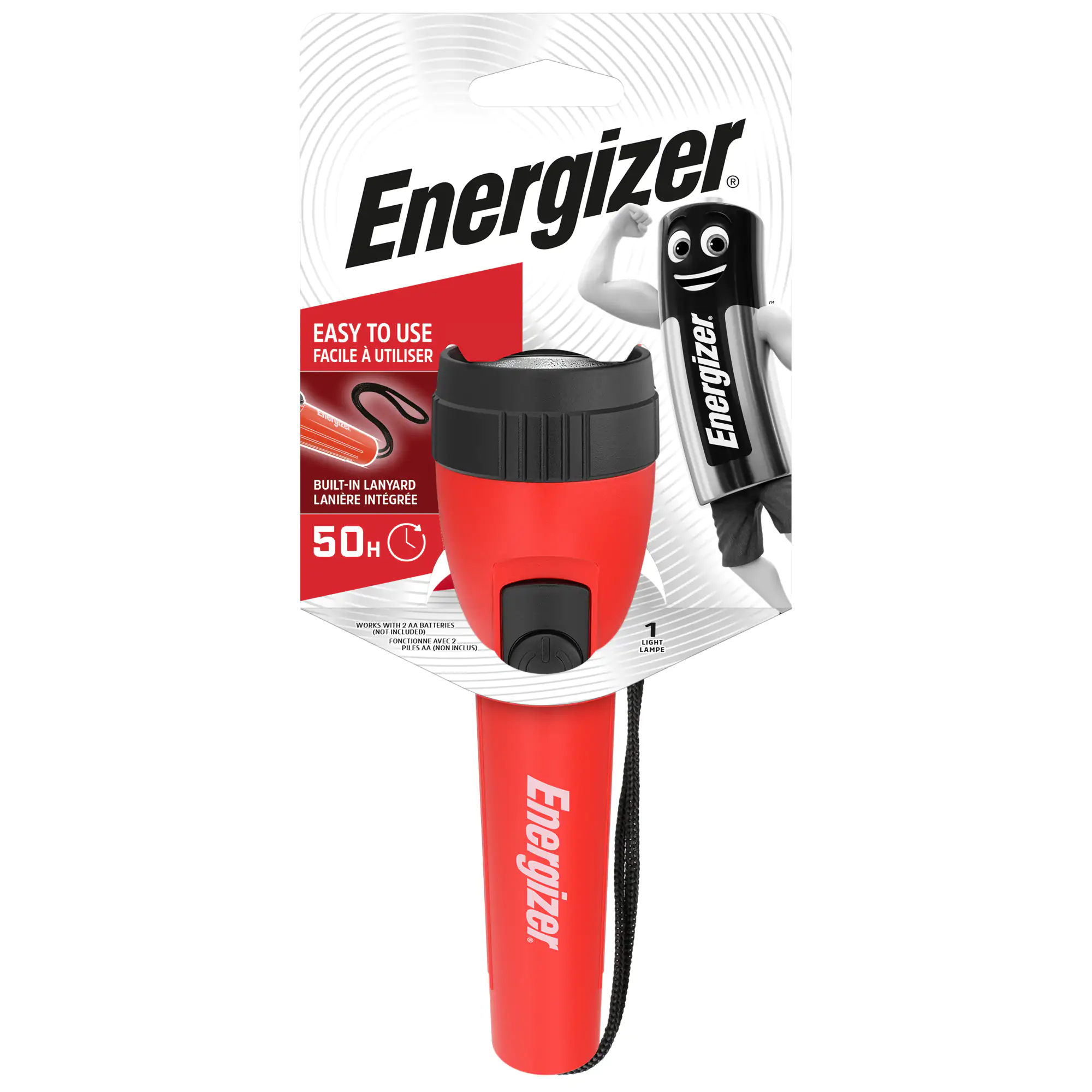 Energizer Taschenlampe LED Light 2AA rot Energizer Taschenlampe LED Light 2AA rot