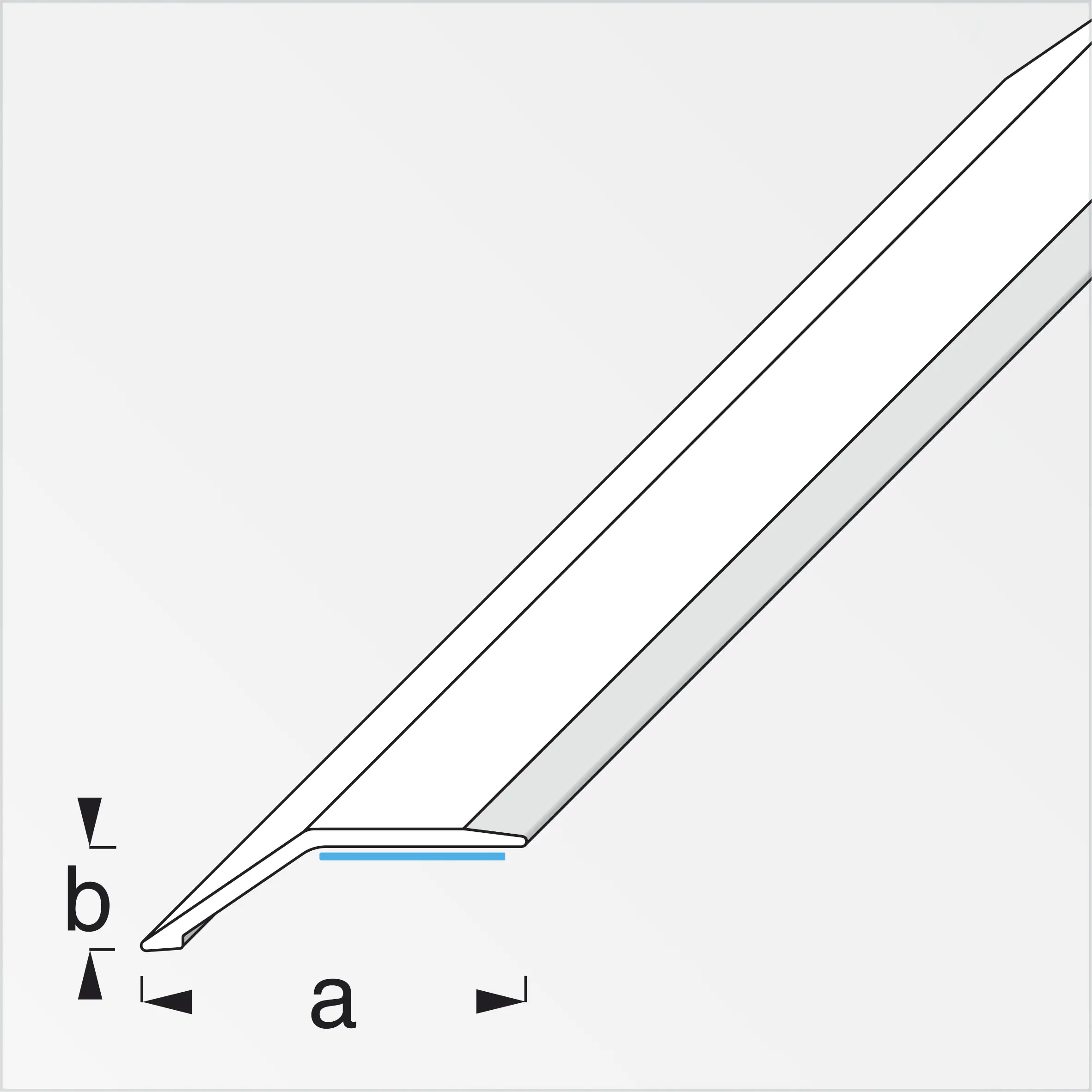 Alfer Niveauausgleichs-Profil 3,7x1,0x100cm