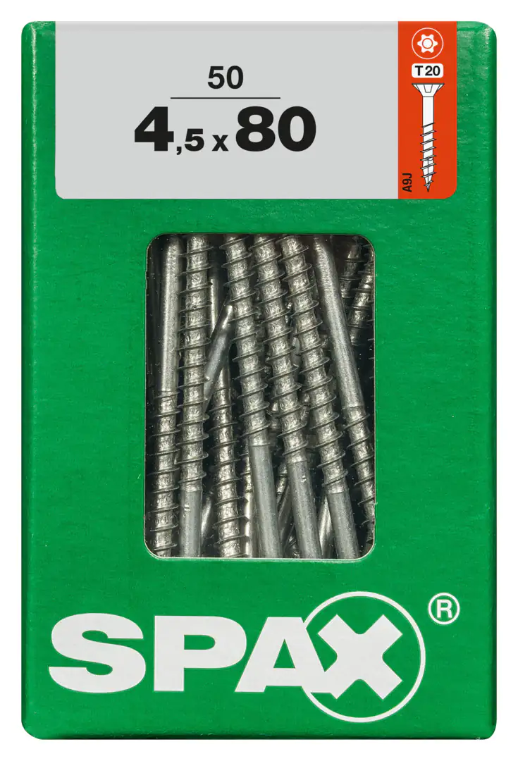 Spax Universalschrauben 4.5 x 80 mm TX 20 - 50 Stk. Spax Universalschrauben 4.5 x 80 mm TX 20 - 50 Stk.