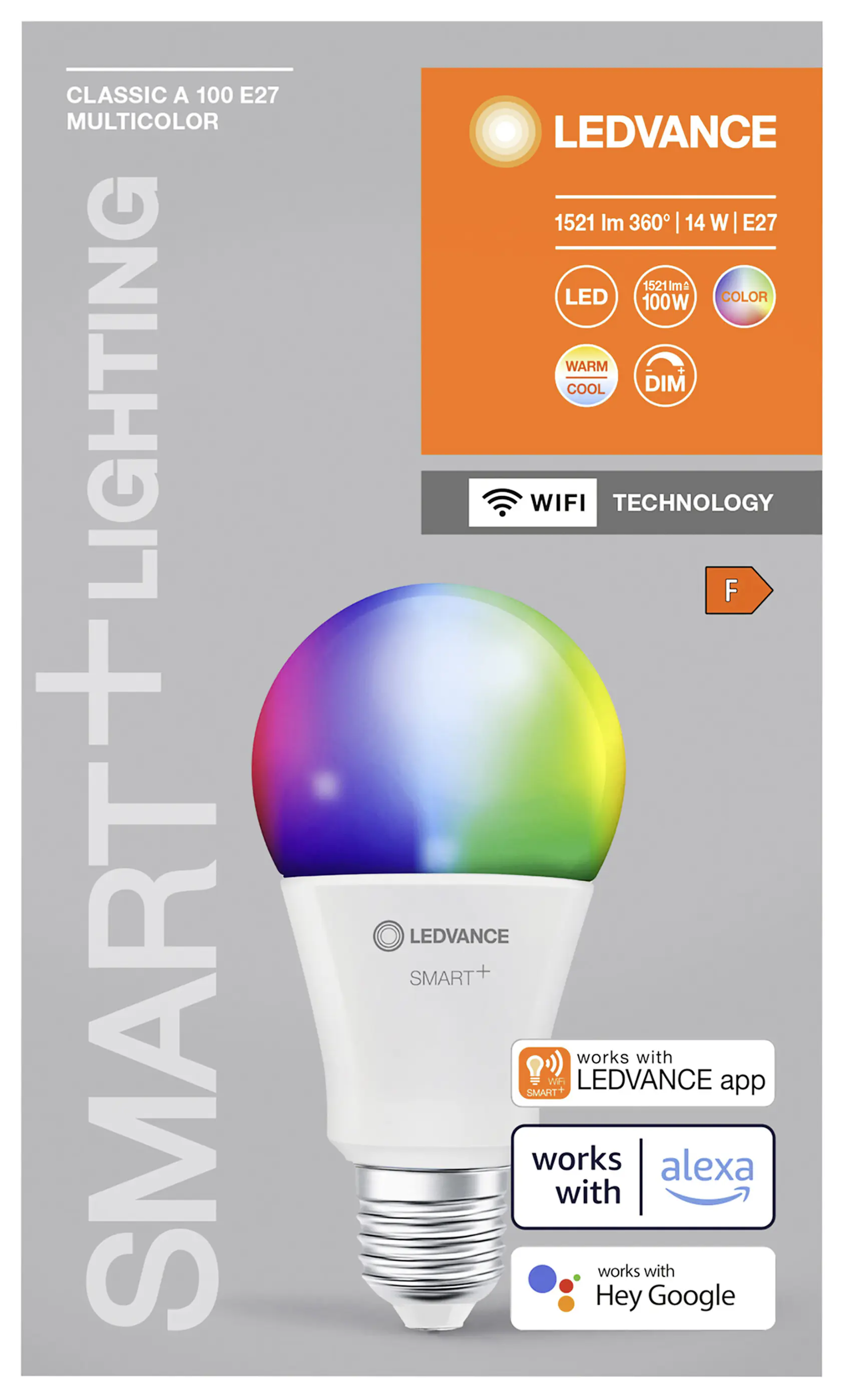 Ledvance LED Leuchtmittel Smart+WiFi E27 14 W RGBW