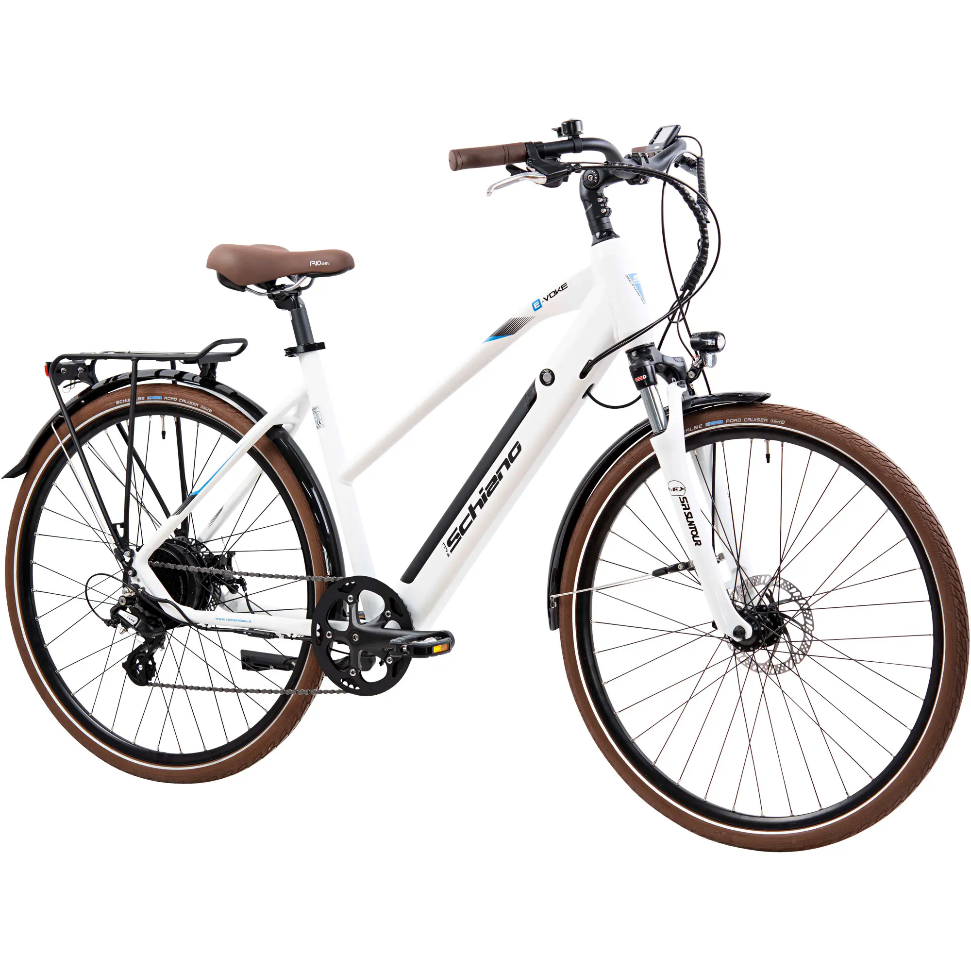Schiano E-Bike Trekking 28 Zoll 8-Gang 418 Wh weiß