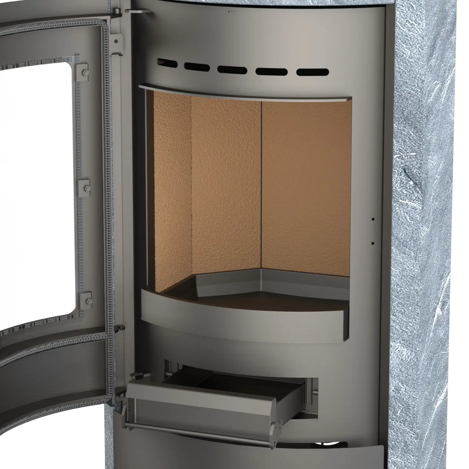 Thermia Kaminofen Ignis Mass Naturstein grau 8 kW Thermia Kaminofen Ignis Mass Naturstein grau 8 kW