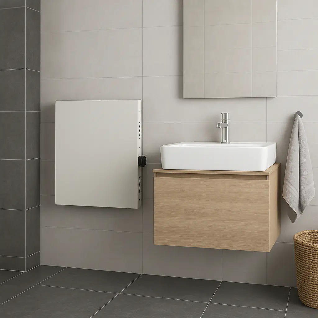 Bella Jolly Infrarot Metall-Heizkörper 60 cm x 60 cm, 440 Watt weiß 