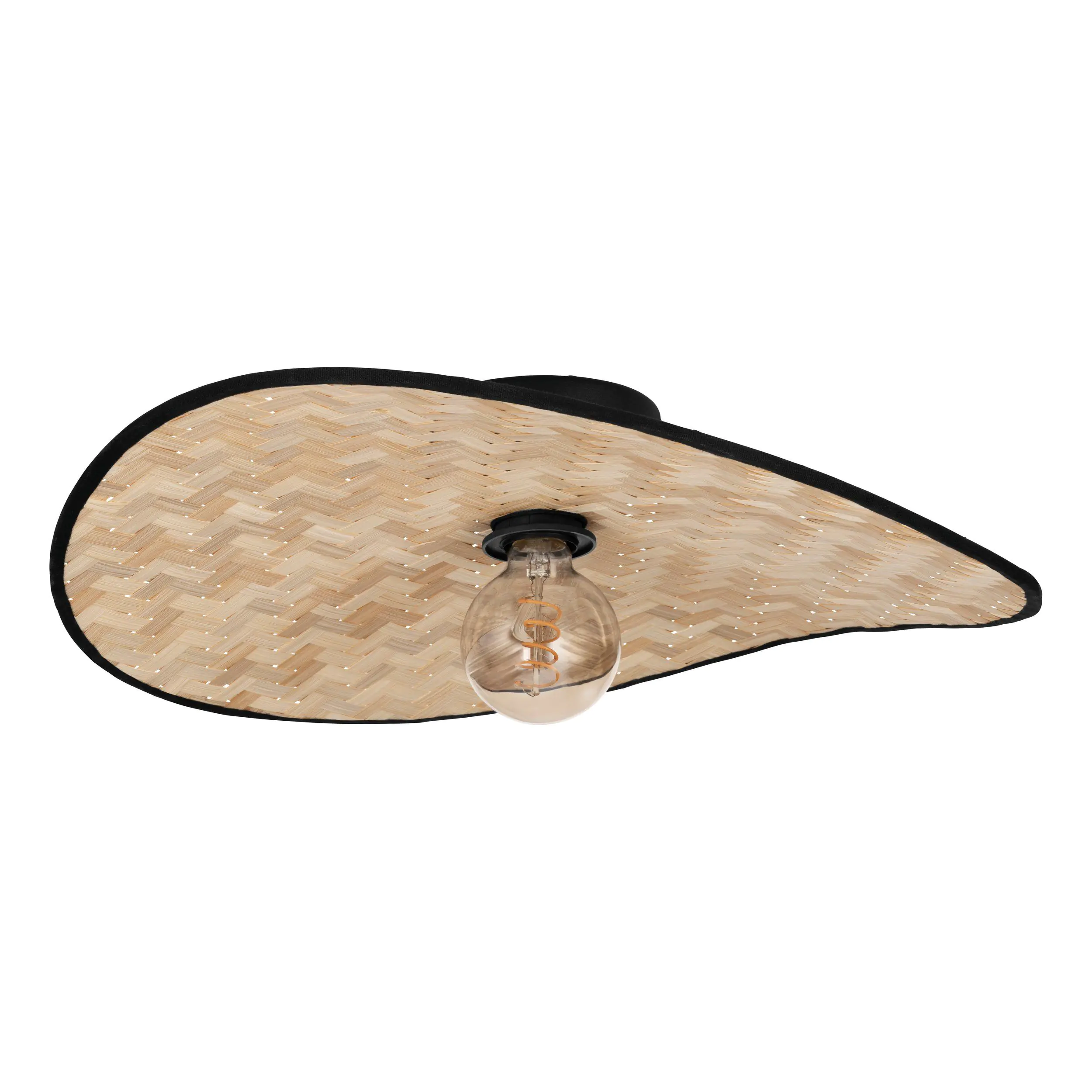 Eglo Deckenleuchte Marywell Stahl, Holz, schwarz, braun Eglo Deckenleuchte Marywell Stahl, Holz, schwarz, braun