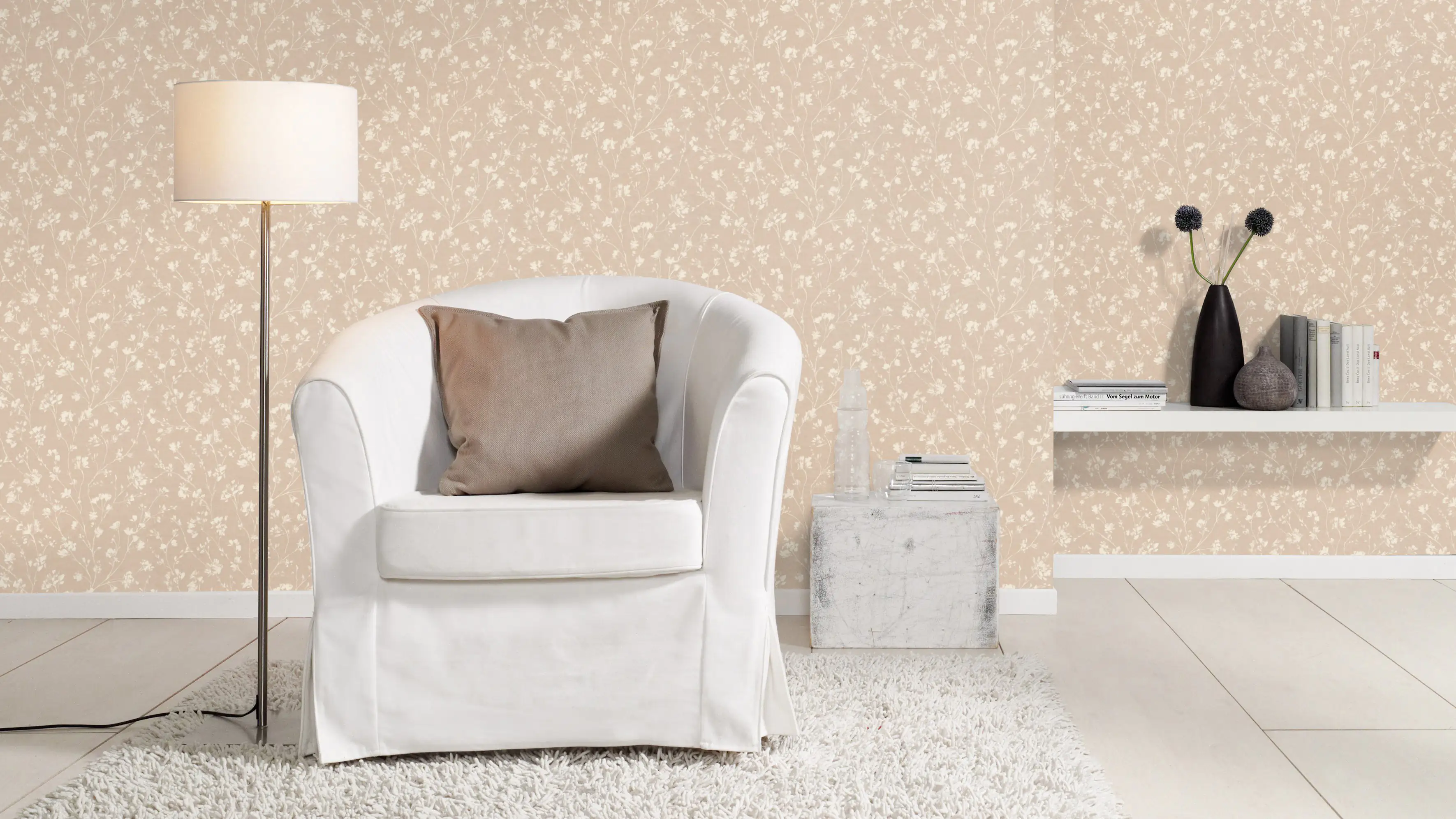 Rasch Vliestapete 463811 Selection Blüten beige-creme, 10,05 x 0,53 m Rasch Vliestapete 463811 Selection Blüten beige-creme, 10,05 x 0,53 m