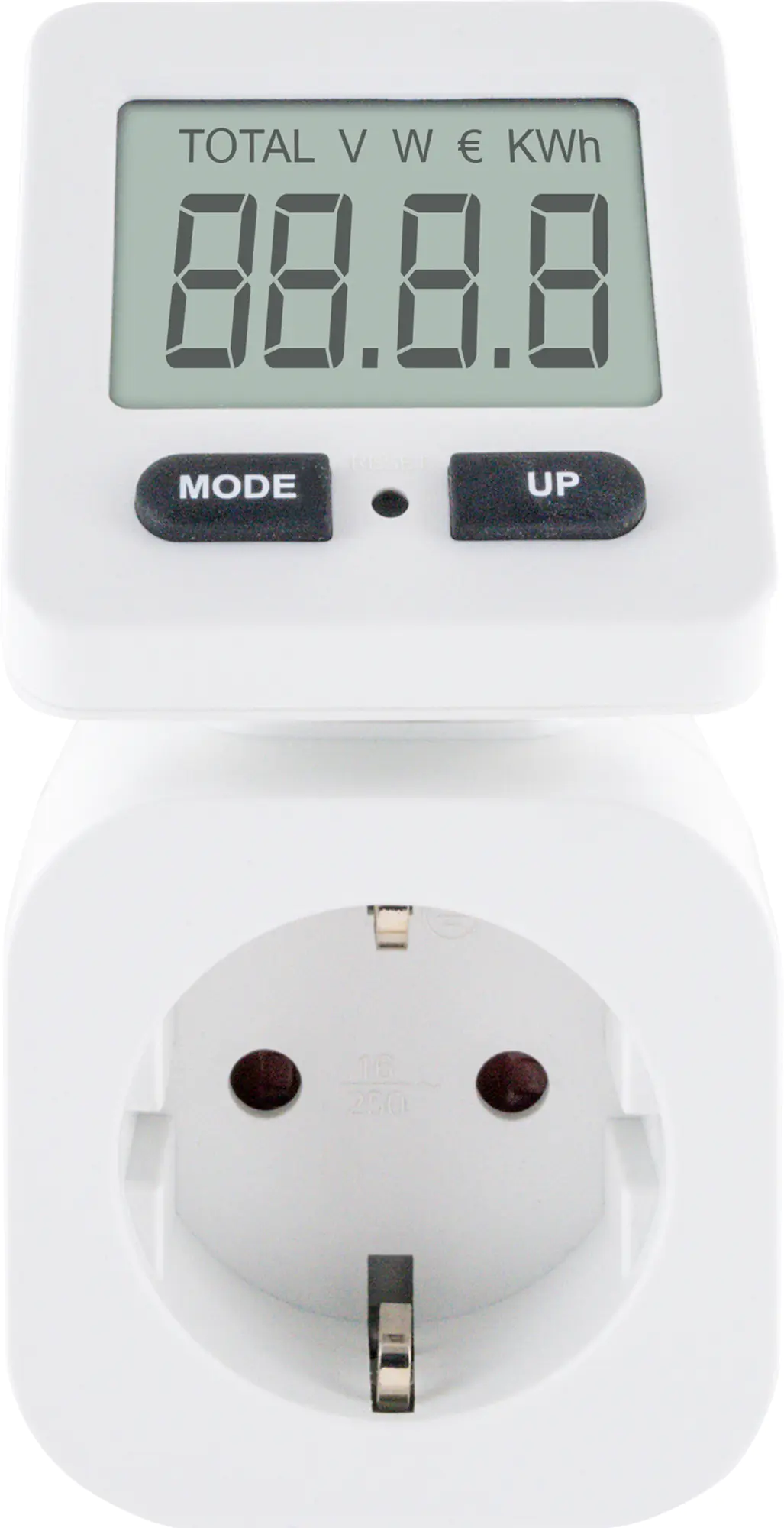 Schwaiger Energiekosten Messgerät STEM1080 Display drehbar 180°, eckig, IP20