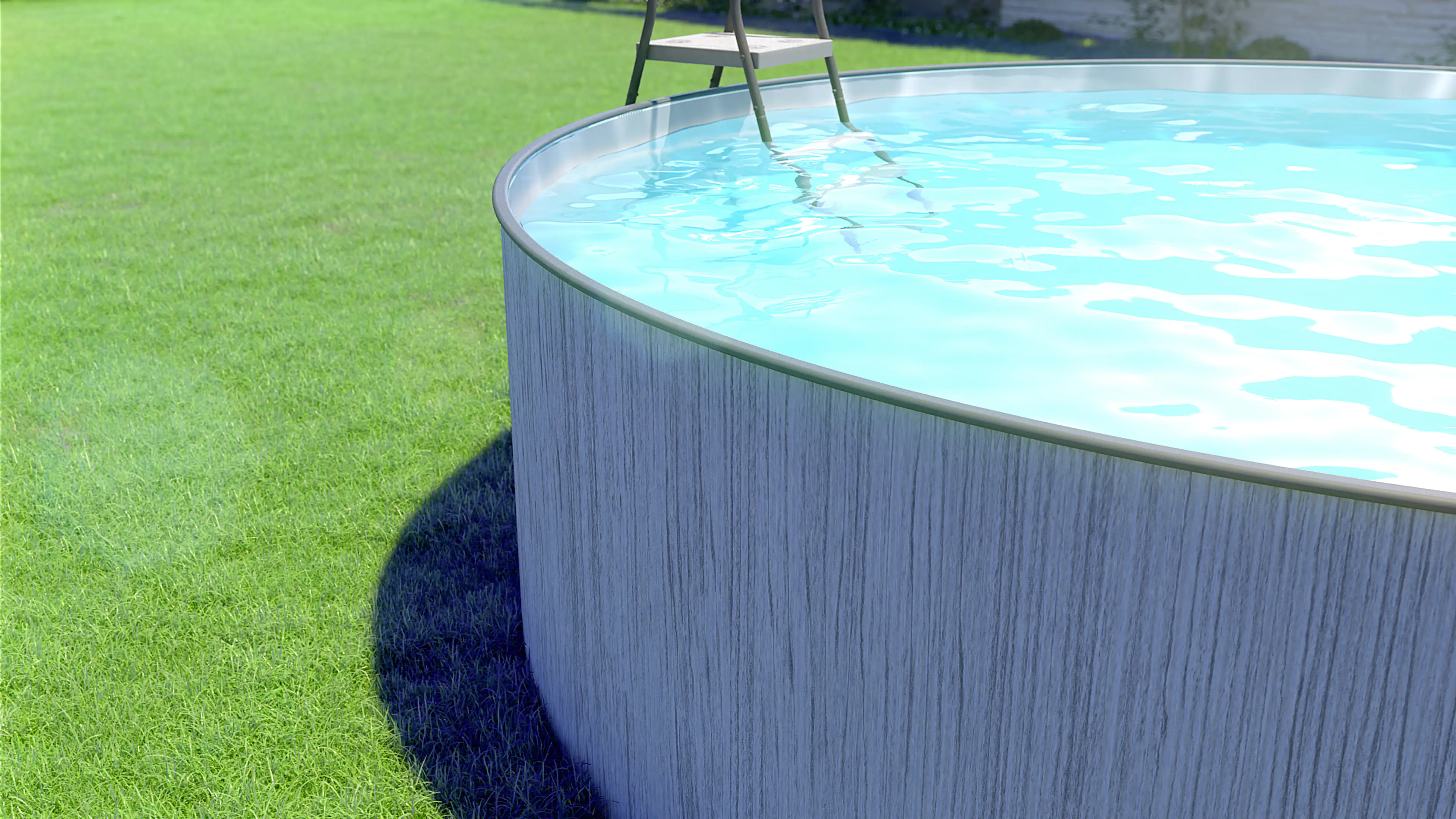 Steinbach Stahlwandpool New Splasher Secure grau Ø 3,50 x 0,90 m Steinbach Stahlwandpool New Splasher Secure grau Ø 3,50 x 0,90 m