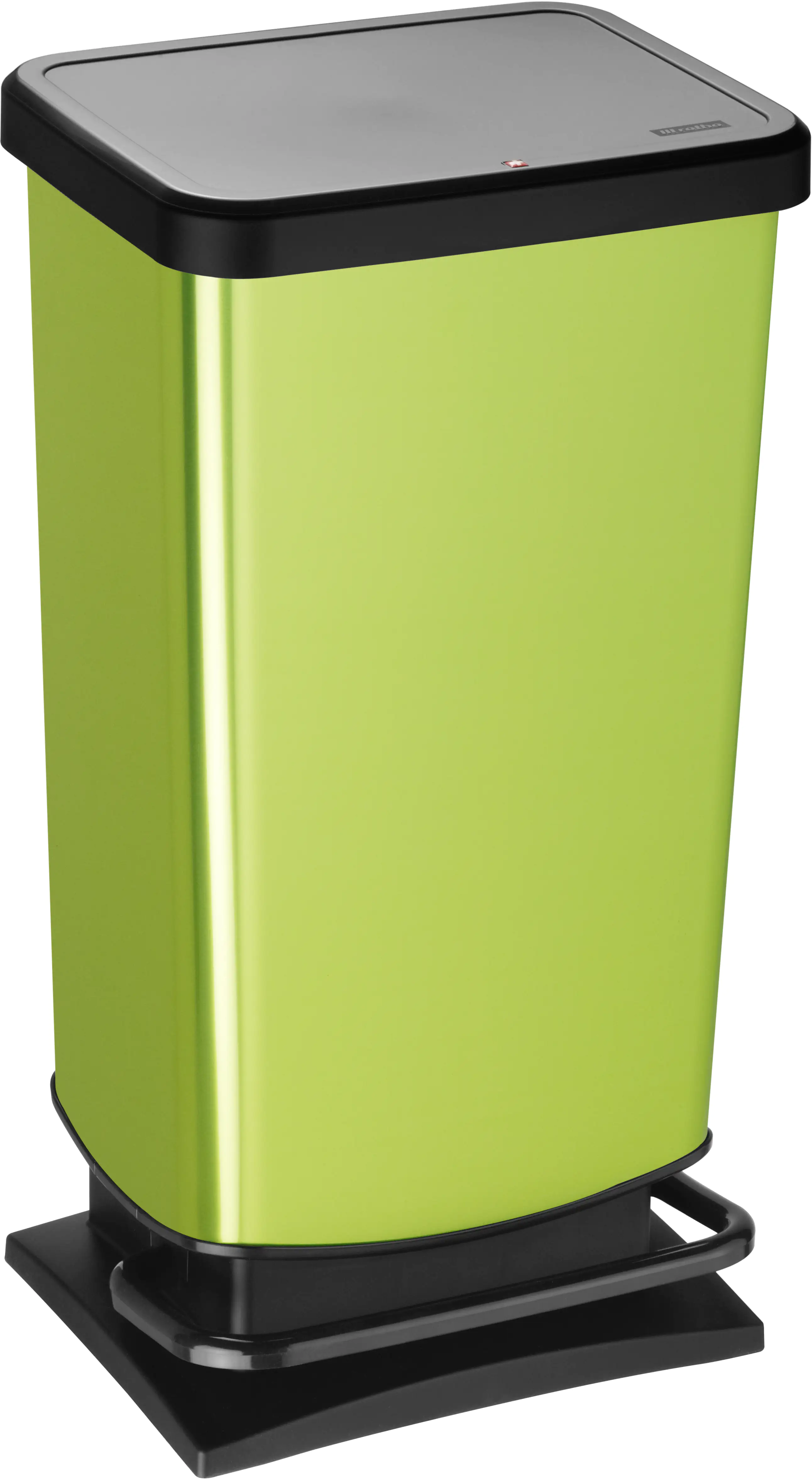 7610859135506_1507364 Rotho Treteimer Paso 40 L limettengrün