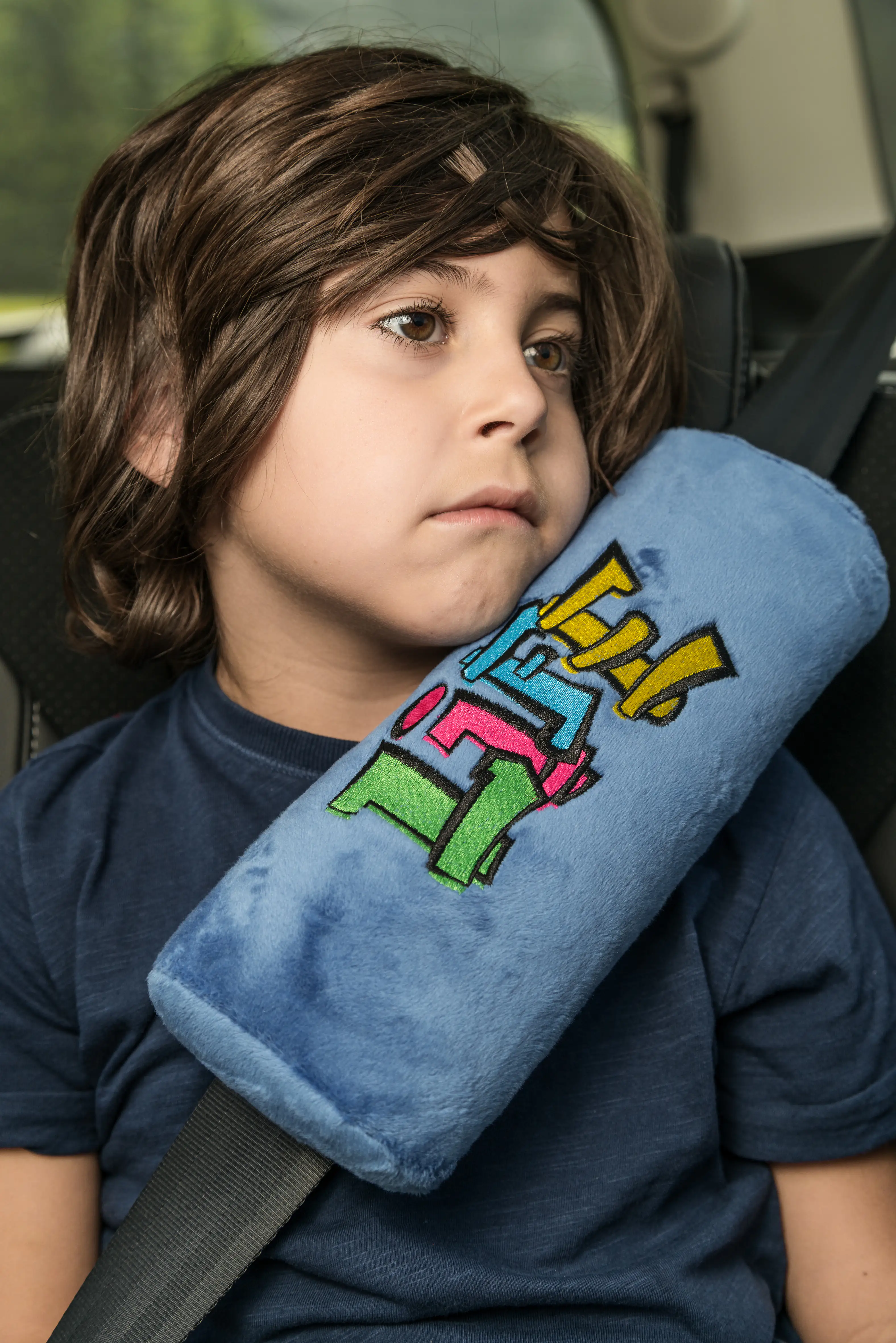 Walser Schlafkissen Graffiti blau 1-teilig