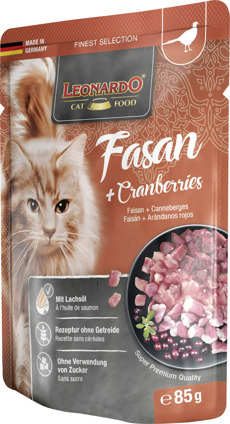 Leonardo Katzennassfutter Fasan und Cranberries 85 g Leonardo Katzennassfutter Fasan und Cranberries 85 g