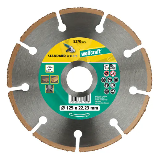 Wolfcraft HM Trennscheibe Ø 115 mm Bohrung 22,23 mm für Laminat/Vinylboden Wolfcraft HM Trennscheibe Ø 115 mm Bohrung 22,23 mm für Laminat/Vinylboden