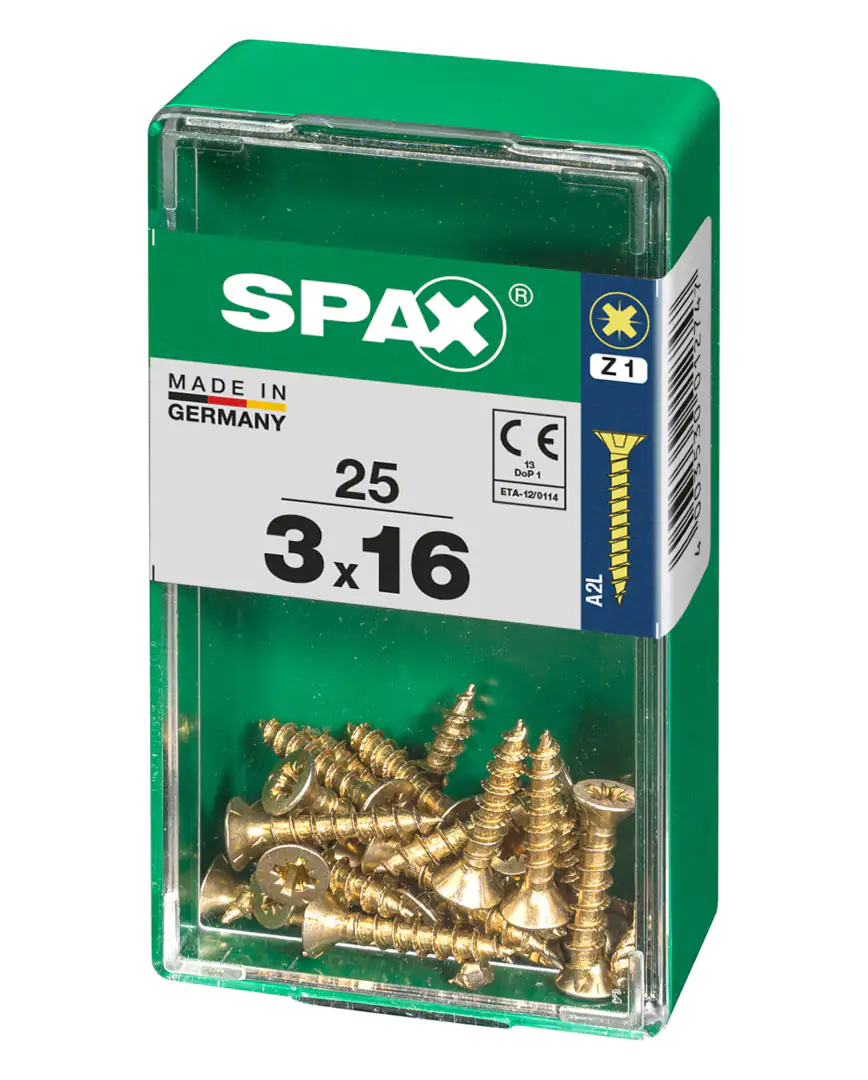 Spax Universalschrauben 3.0 x 16 mm PZ 1 - 25 Stk.