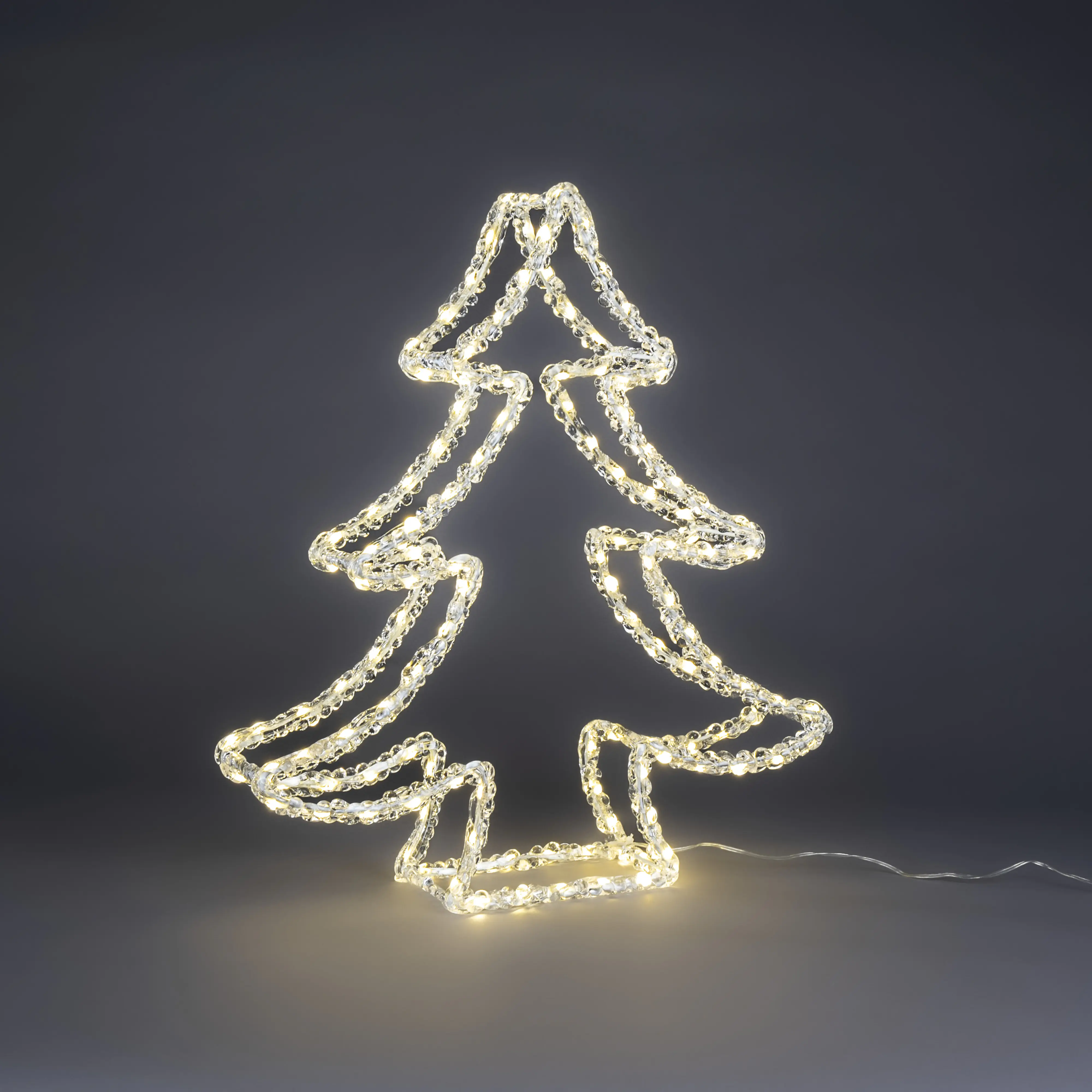 Konstsmide LED Weihnachtsdeko doppelter Weihnachtsbaum 131 Dioden 45 cm warmweiß