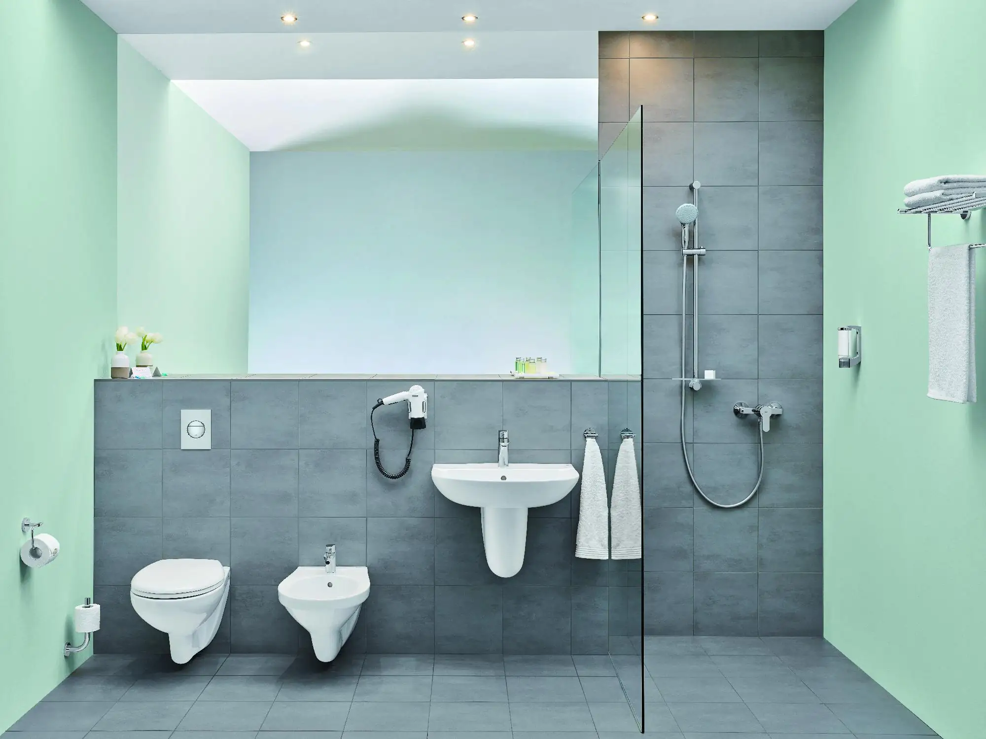 Grohe Wandbidet Bau weiß