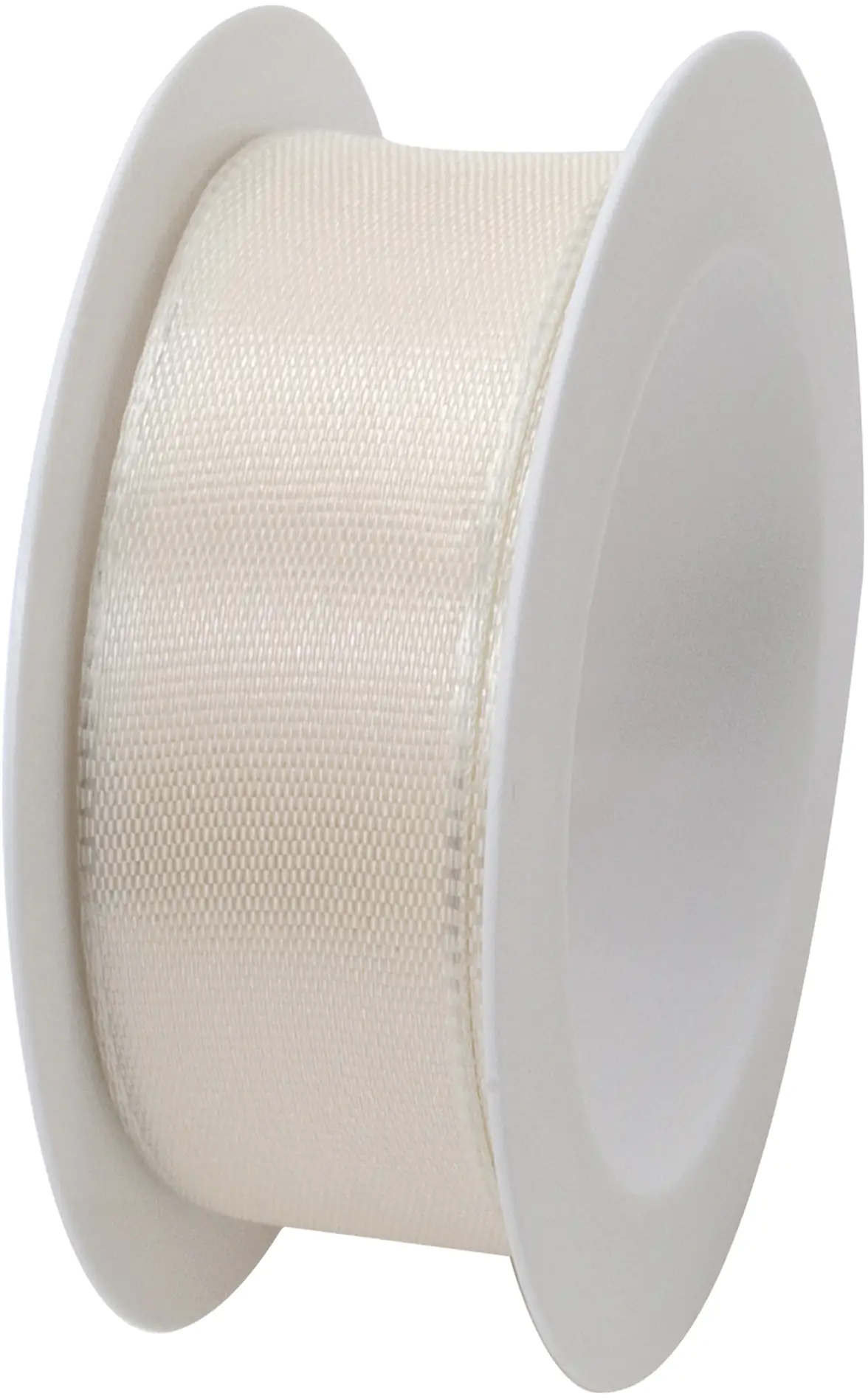 Braun & Company Band mit Draht creme 25 mm x 2,5 m