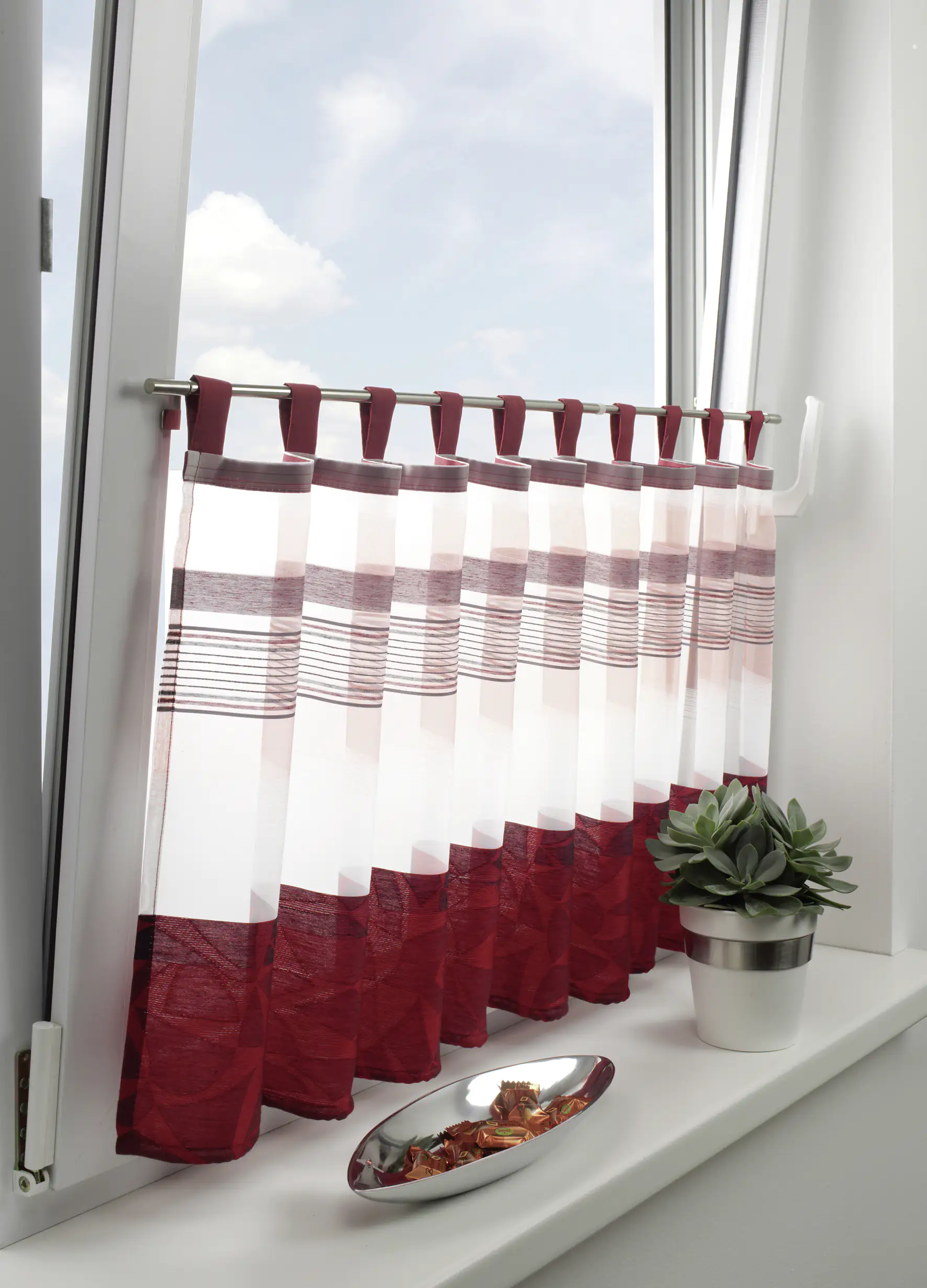 Gardinia Klemmstange Press & Go Filigrano Zylinder, edelstahl, 80 - 110 cm