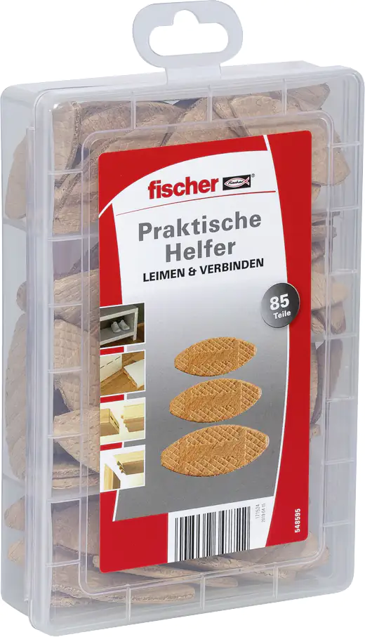 4048962347722 Fischer Praktische Helfer Leimen & Verbinden mit Flachdübeln