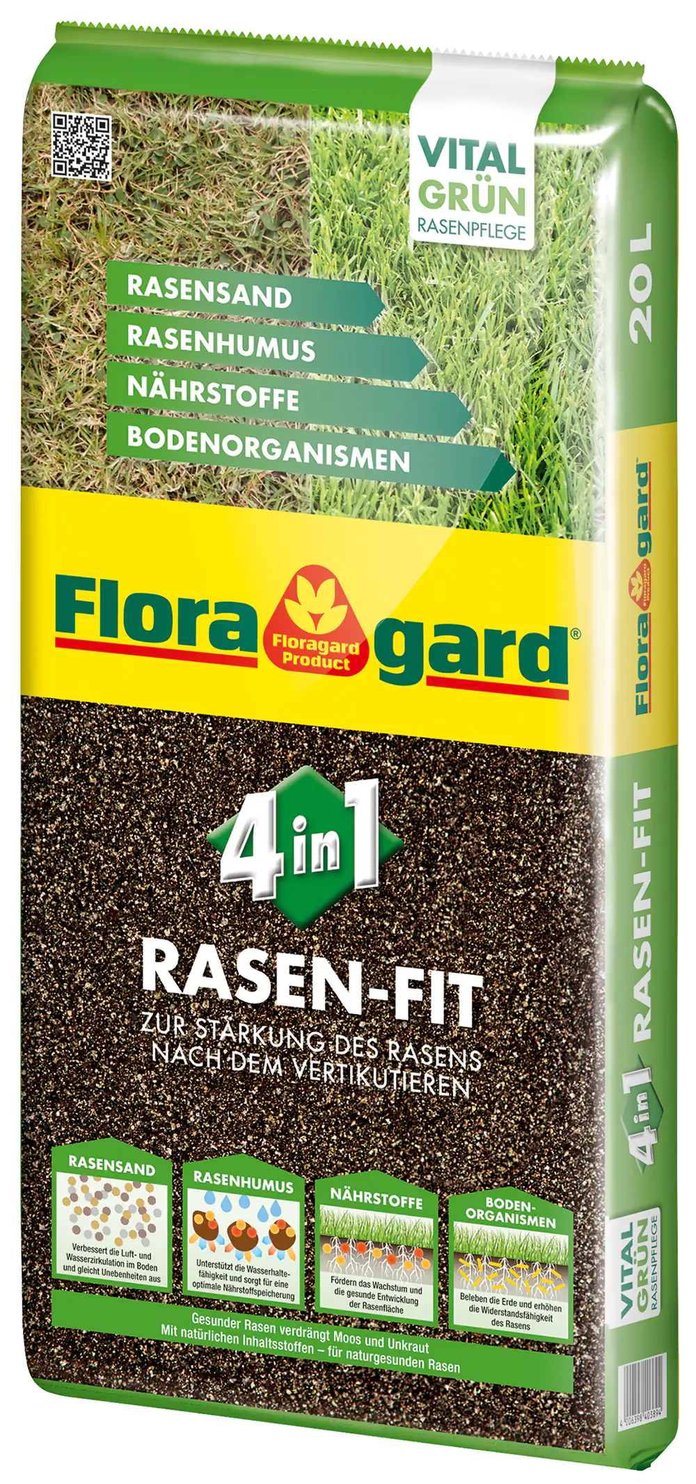 4006398405102 Floragard Rasenfit 4in1 20 L