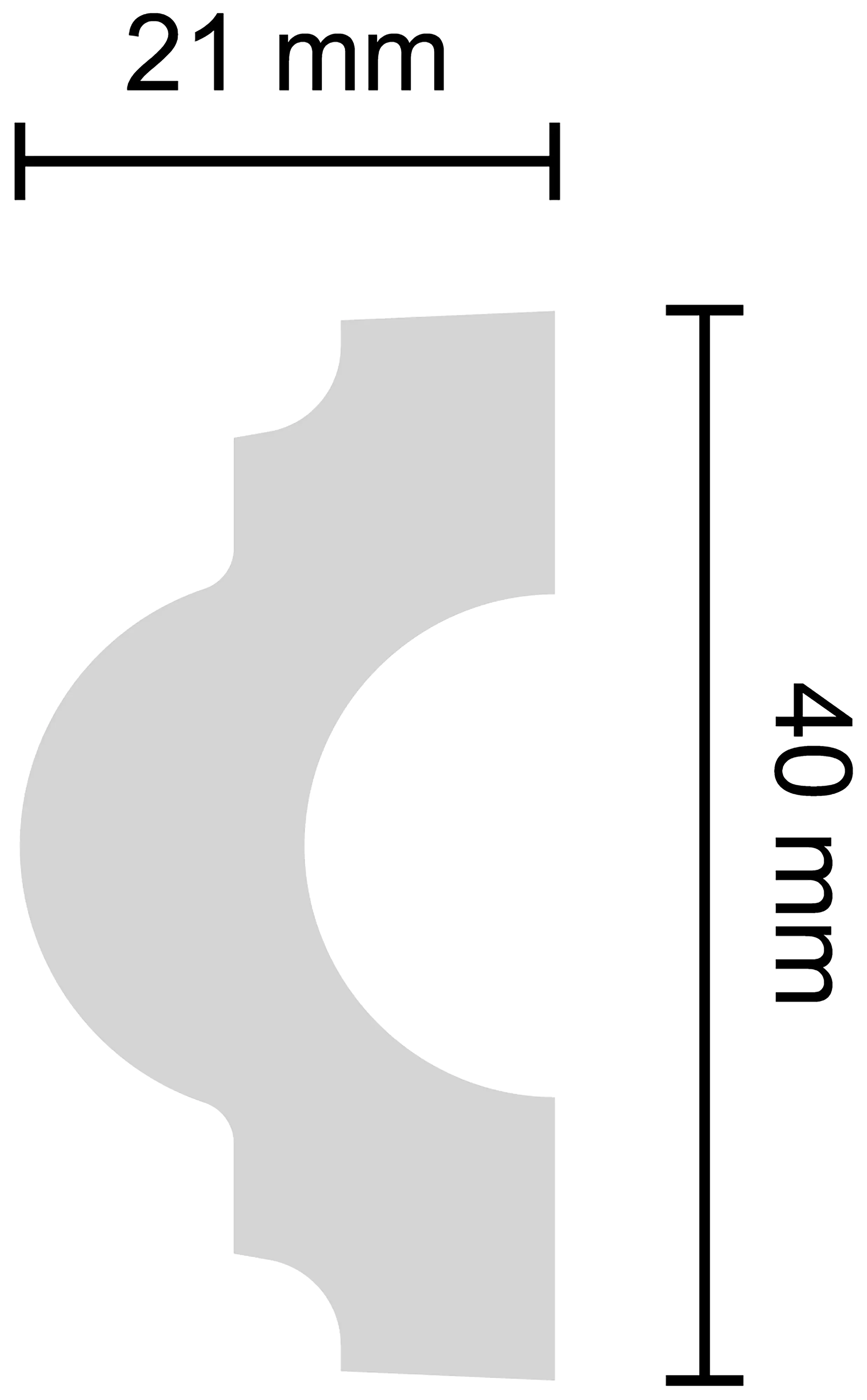 Decosa Viertelbogen Michelle weiß, 4-teilig